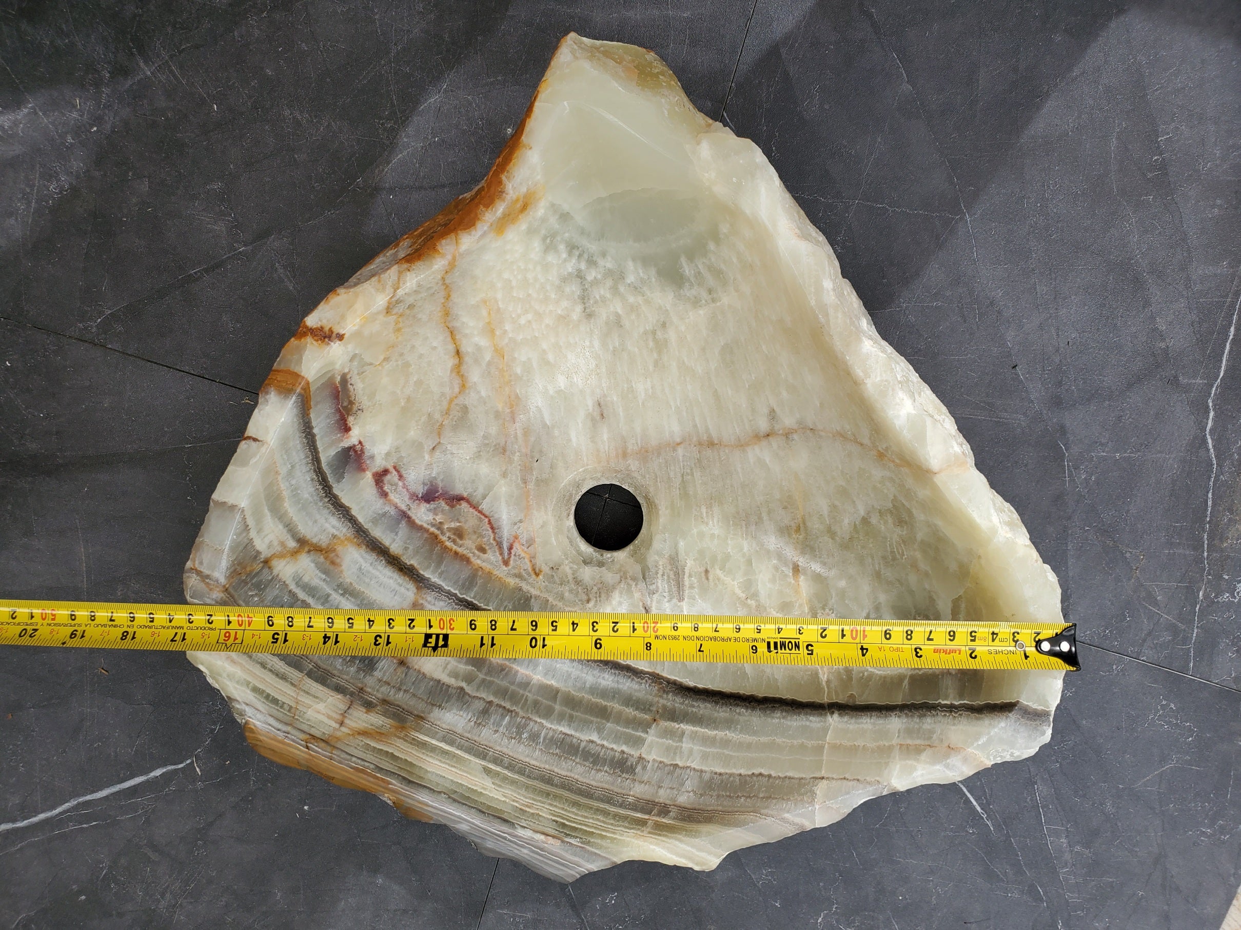 S31_31 Onyx Stone Vessel Bathroom Sink