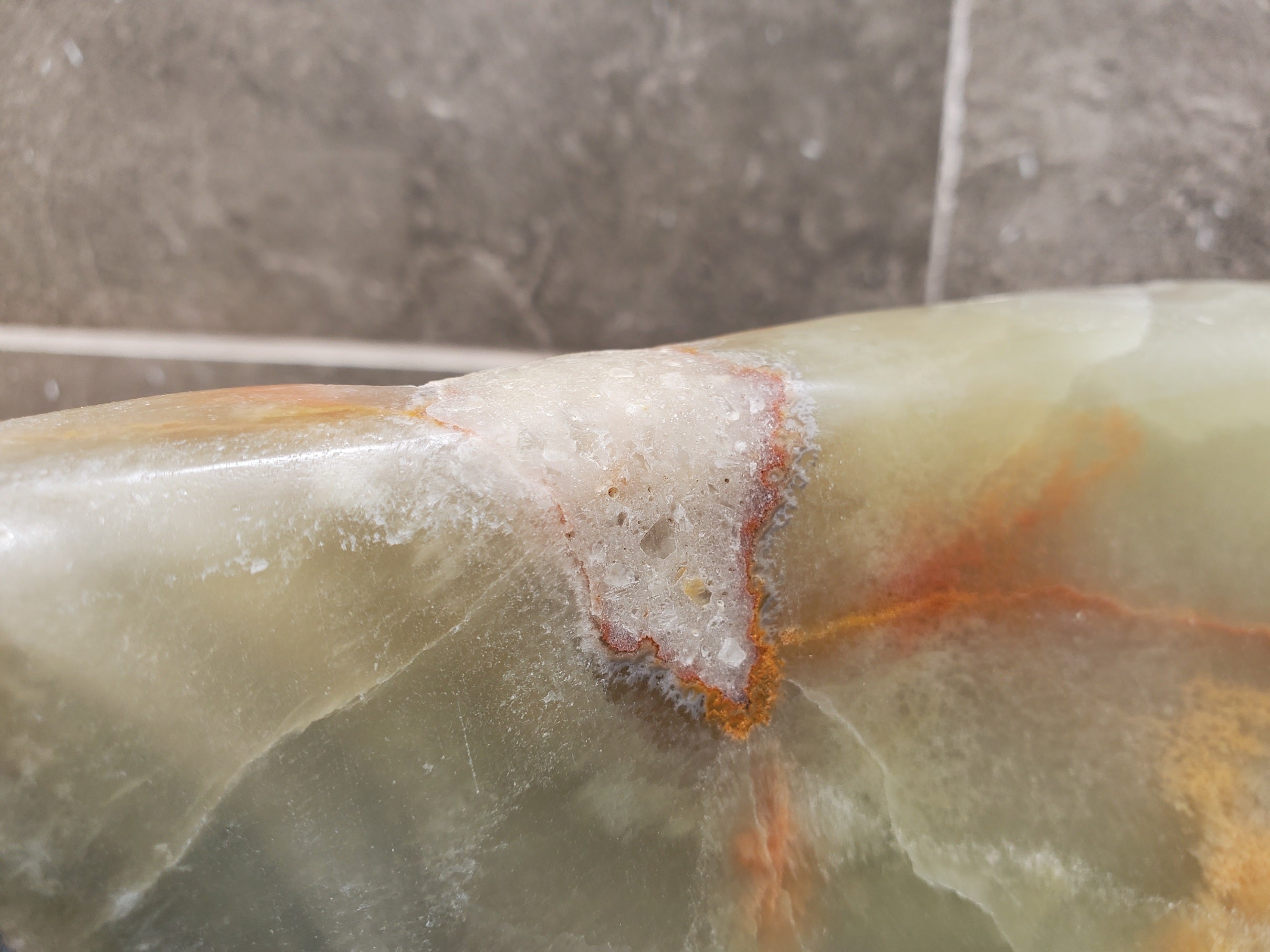 S30_37 Onyx Stone Vessel Bathroom Sink