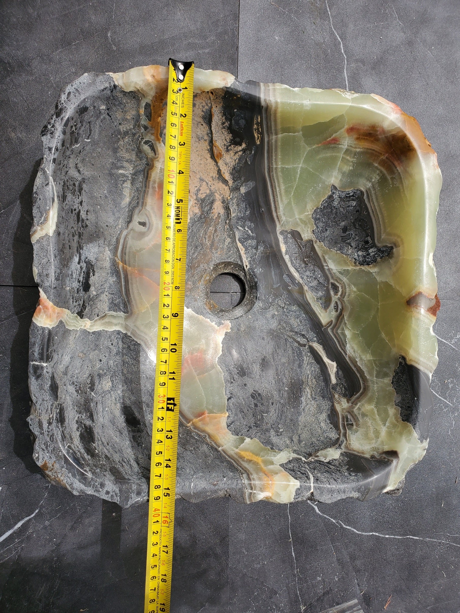 SET8063 Onyx Stone Vessel Bathroom Sink (Set of Two)