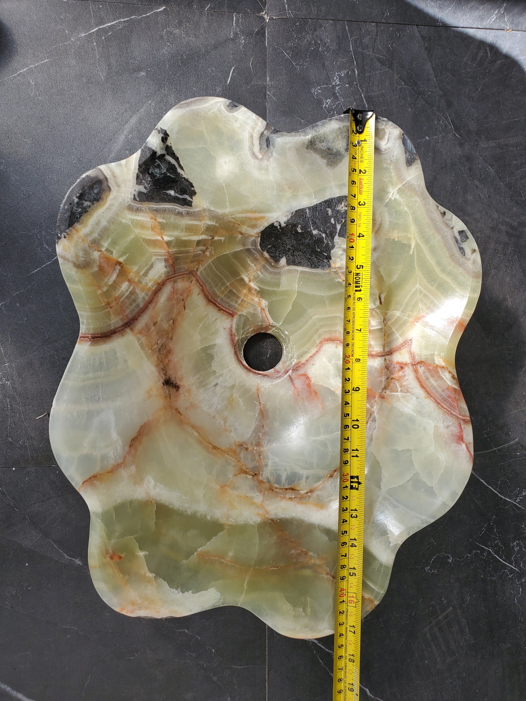 SET3309 Onyx Stone Vessel Bathroom Sink (Set of Two)