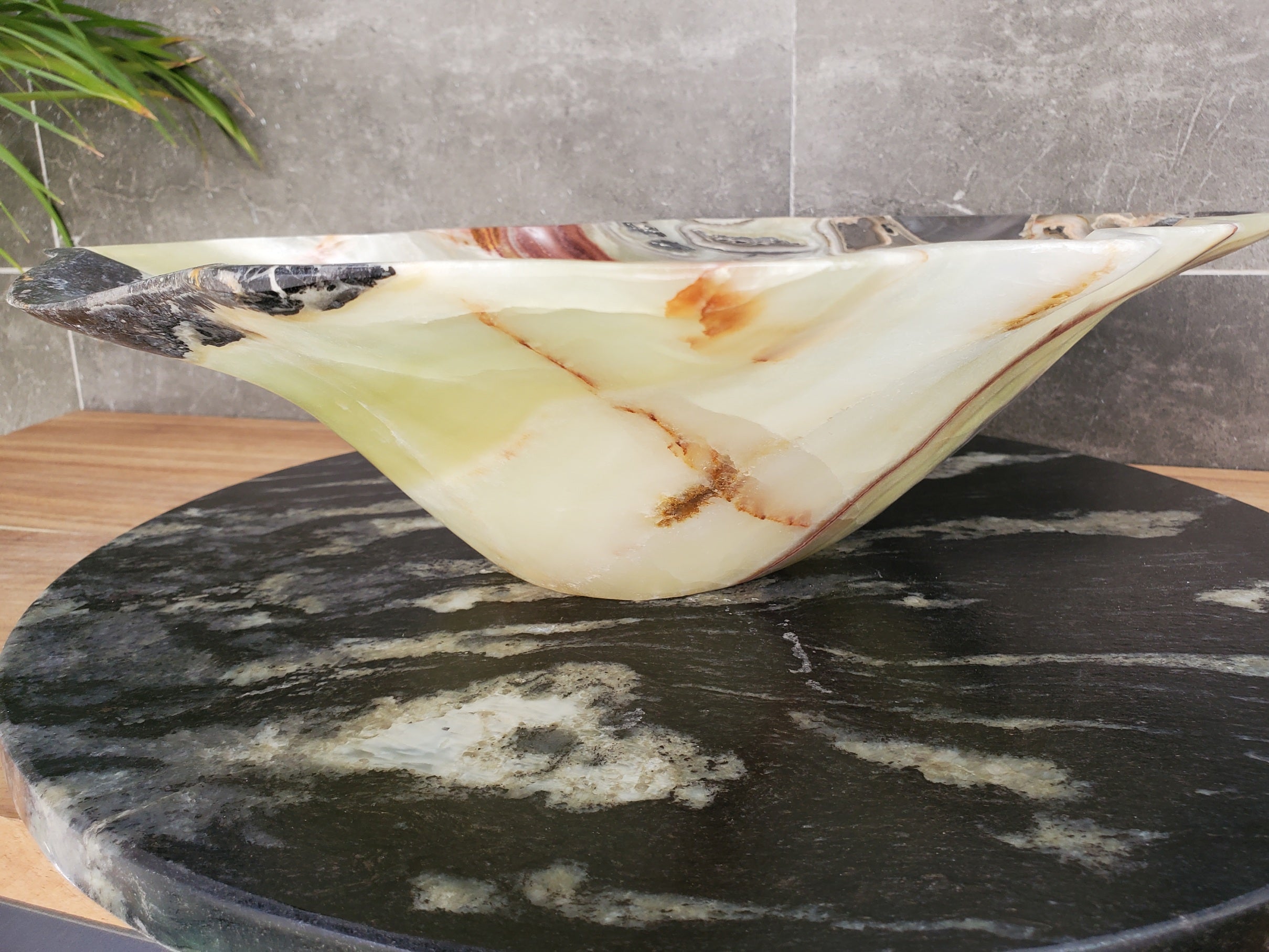 S33_54 Green Onyx Bathroom Vessel Sink