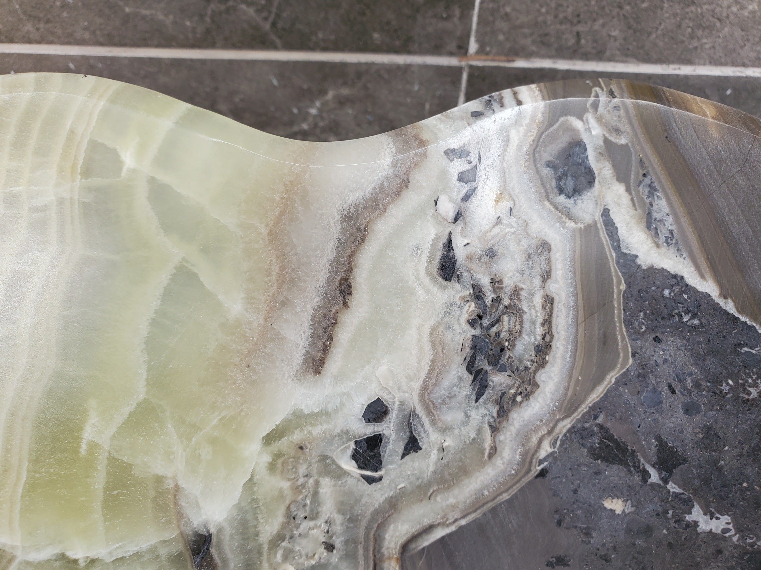 S33_55 Green Onyx Bathroom Vessel Sink