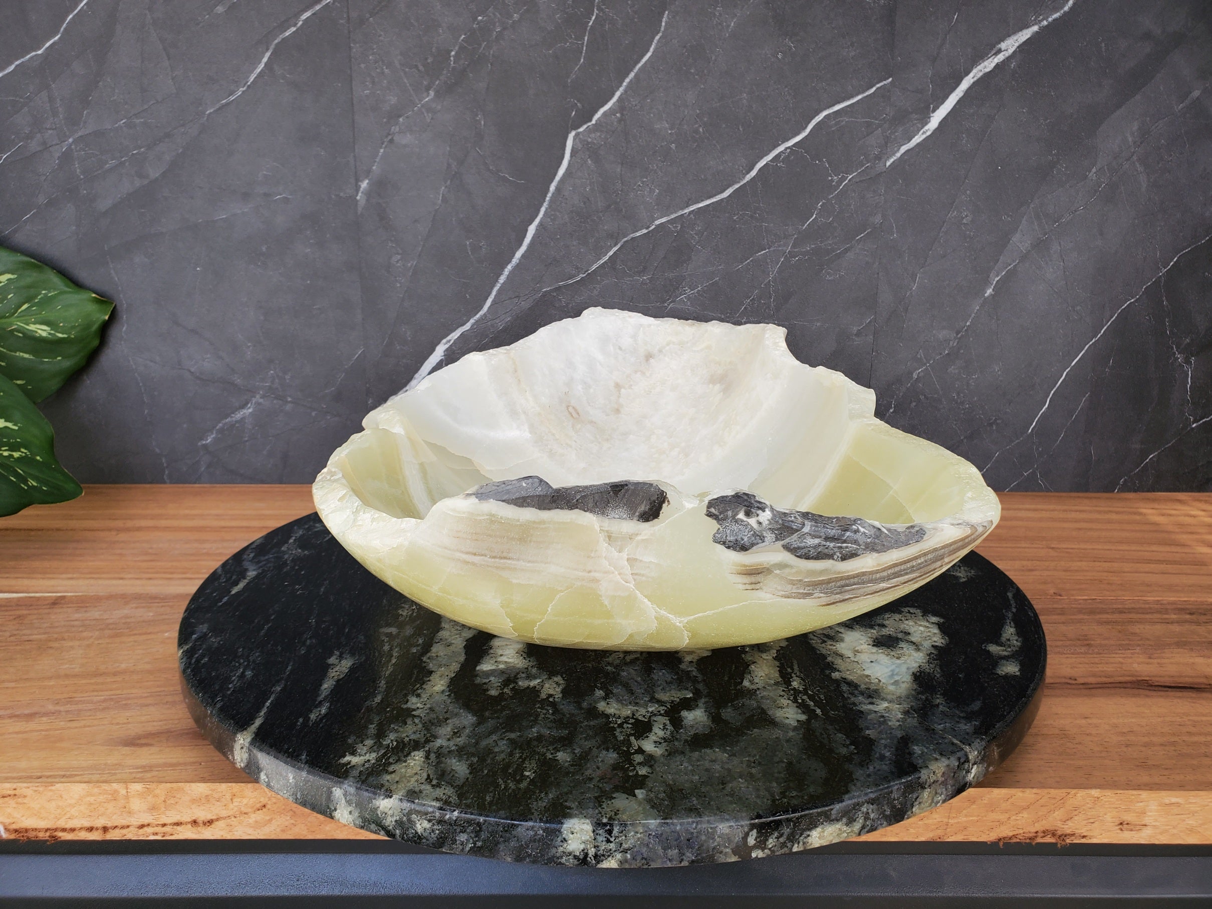 S34_15 Green Onyx Bathroom Vessel Sink - 20 x 12 inch
