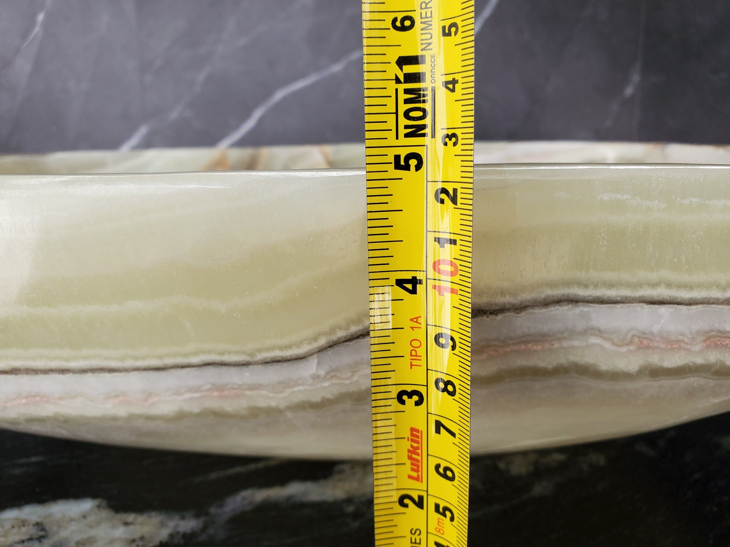 S34_14 Green Onyx Bathroom Vessel Sink