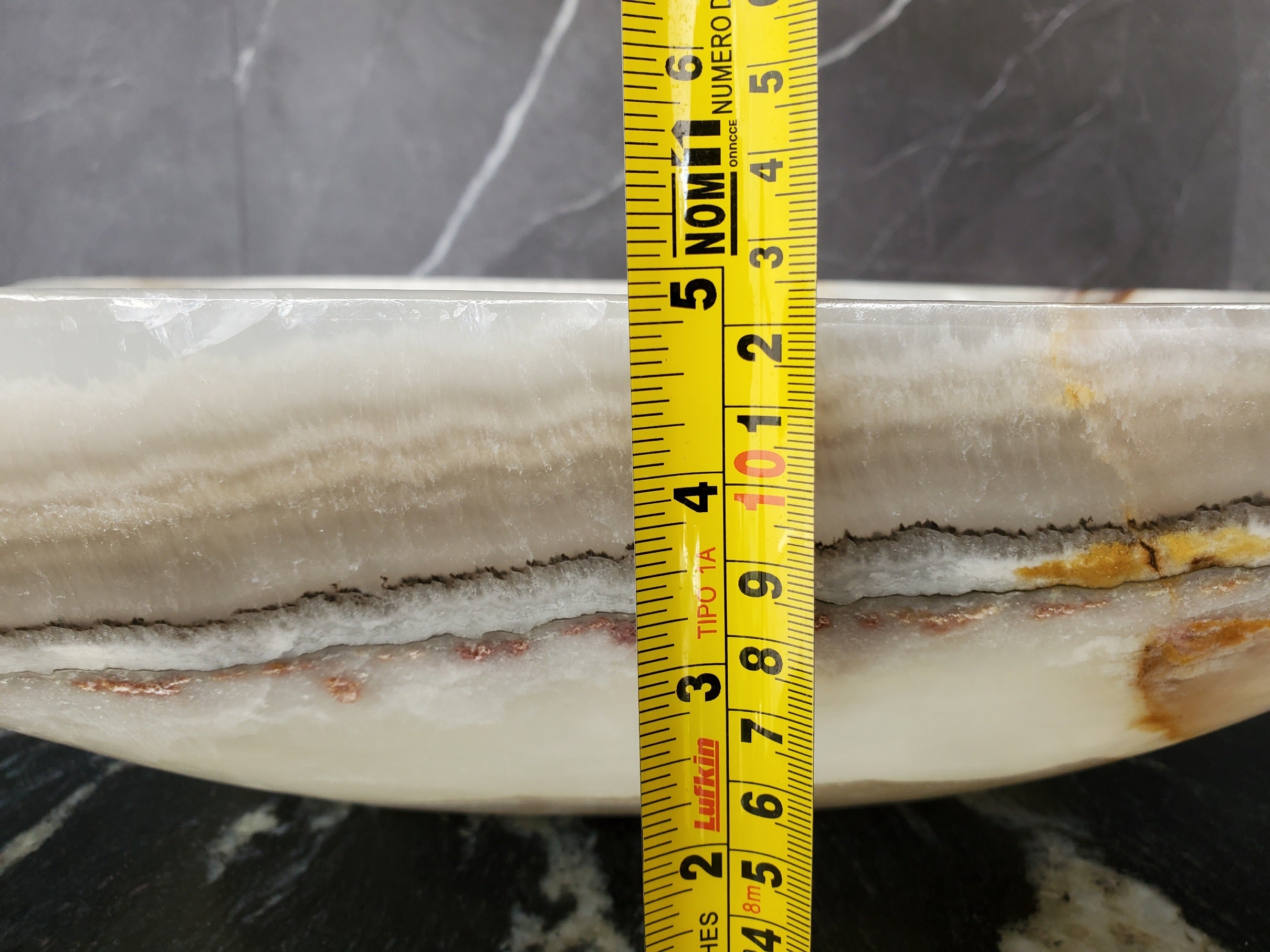 S34_16 Onyx Stone Vessel Bathroom Sink