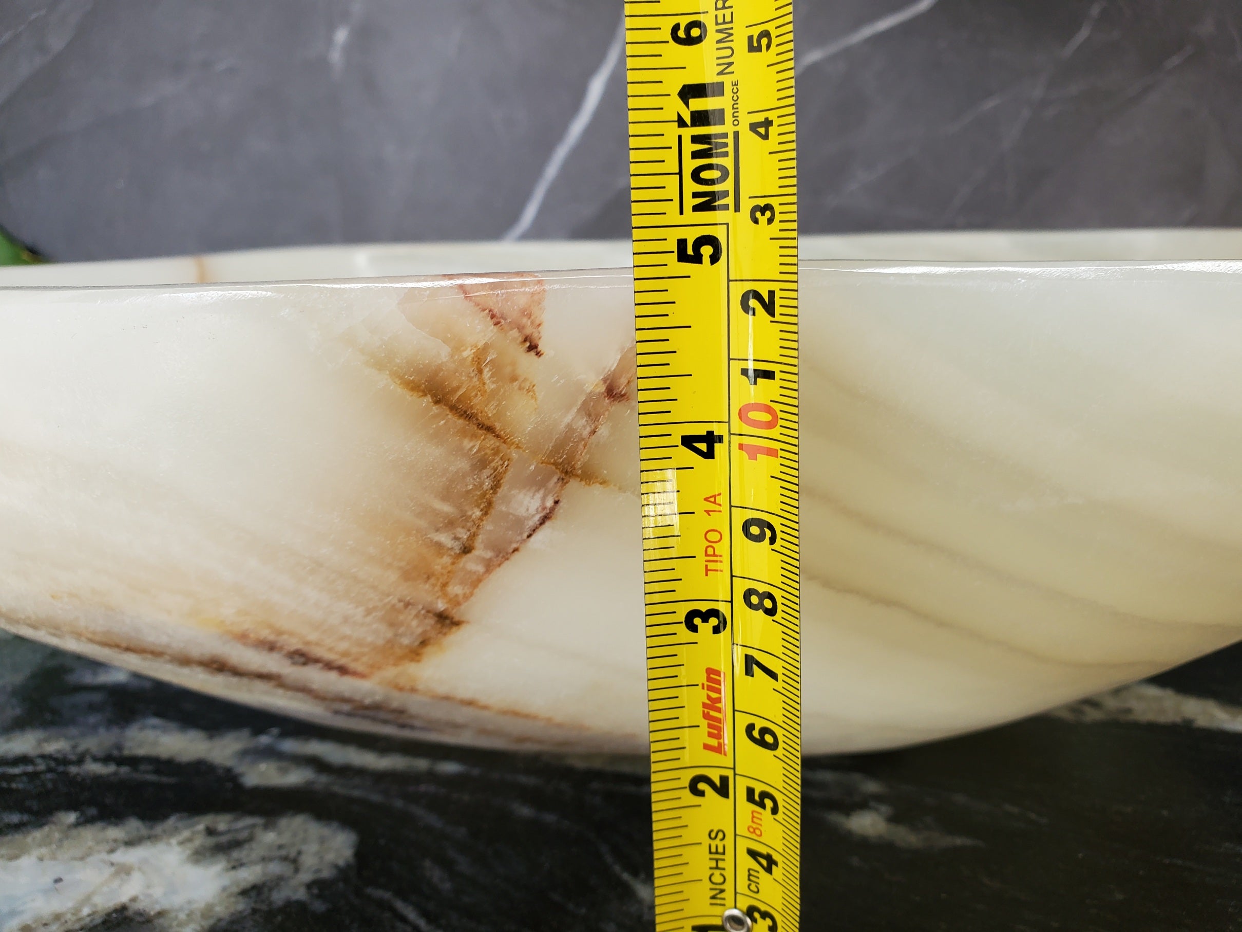 S34_18 Light Green Onyx Bathroom Vessel Sink