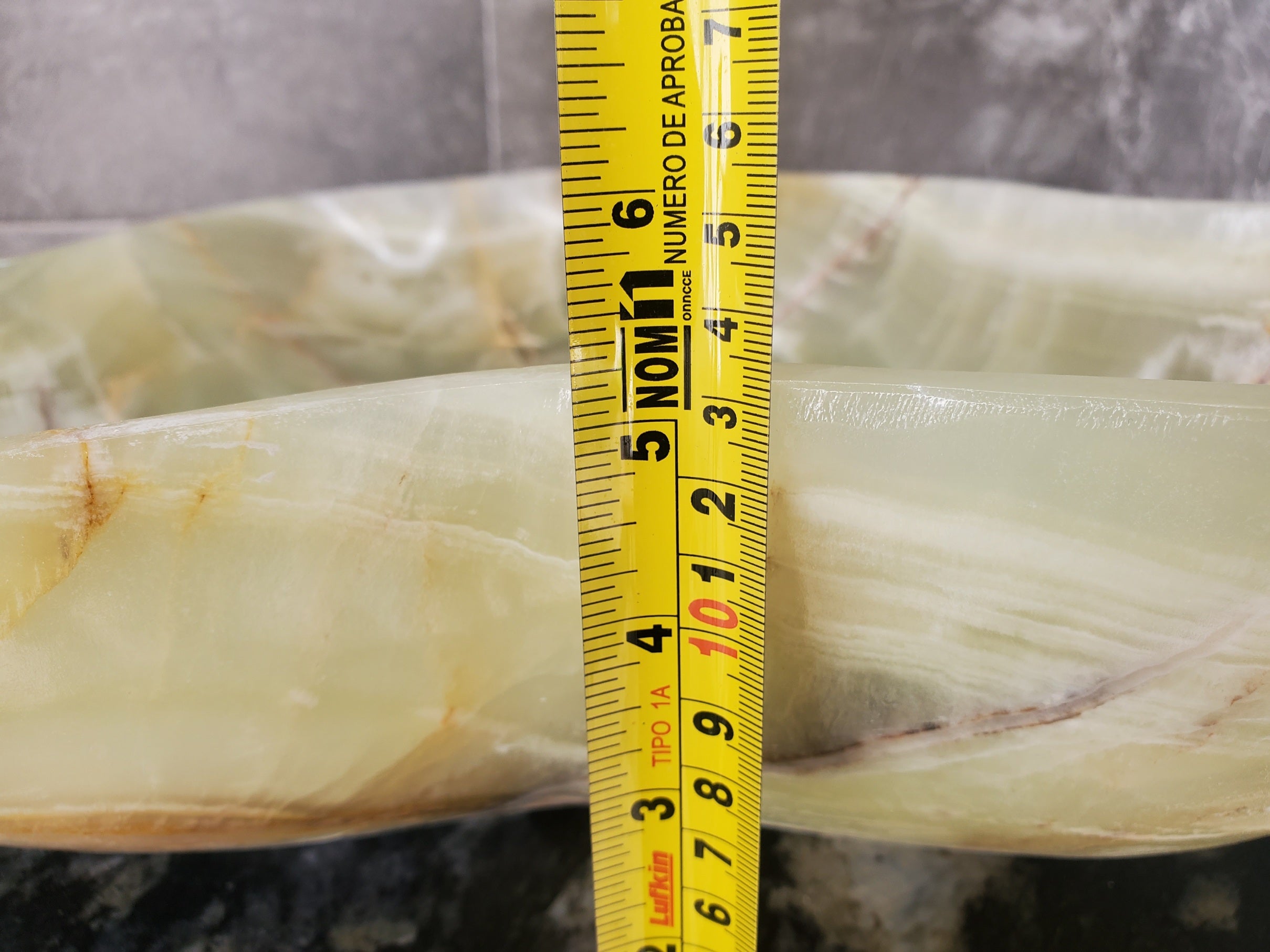 S33_21 Green Onyx Bathroom Vessel Sink