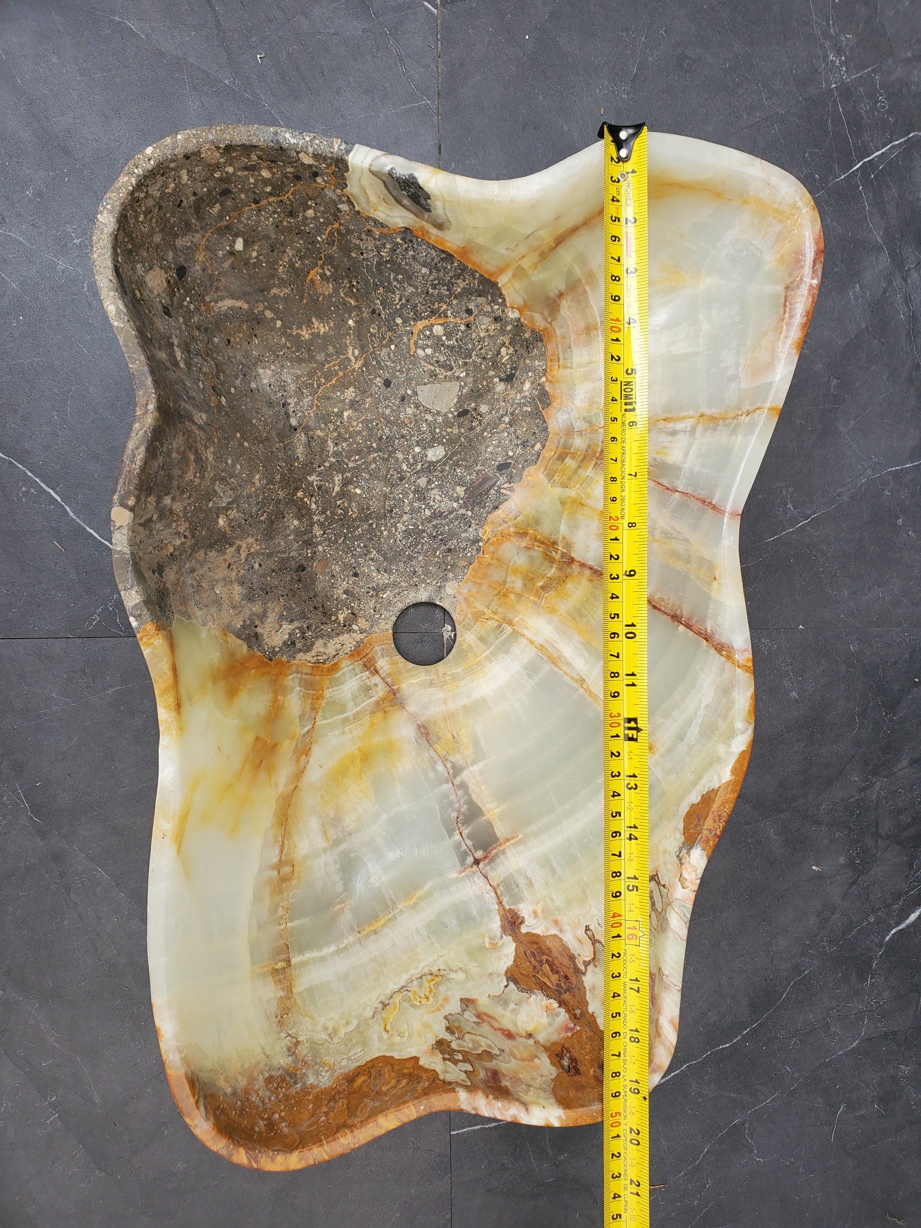 S33_38 Green Onyx Bathroom Vessel Sink