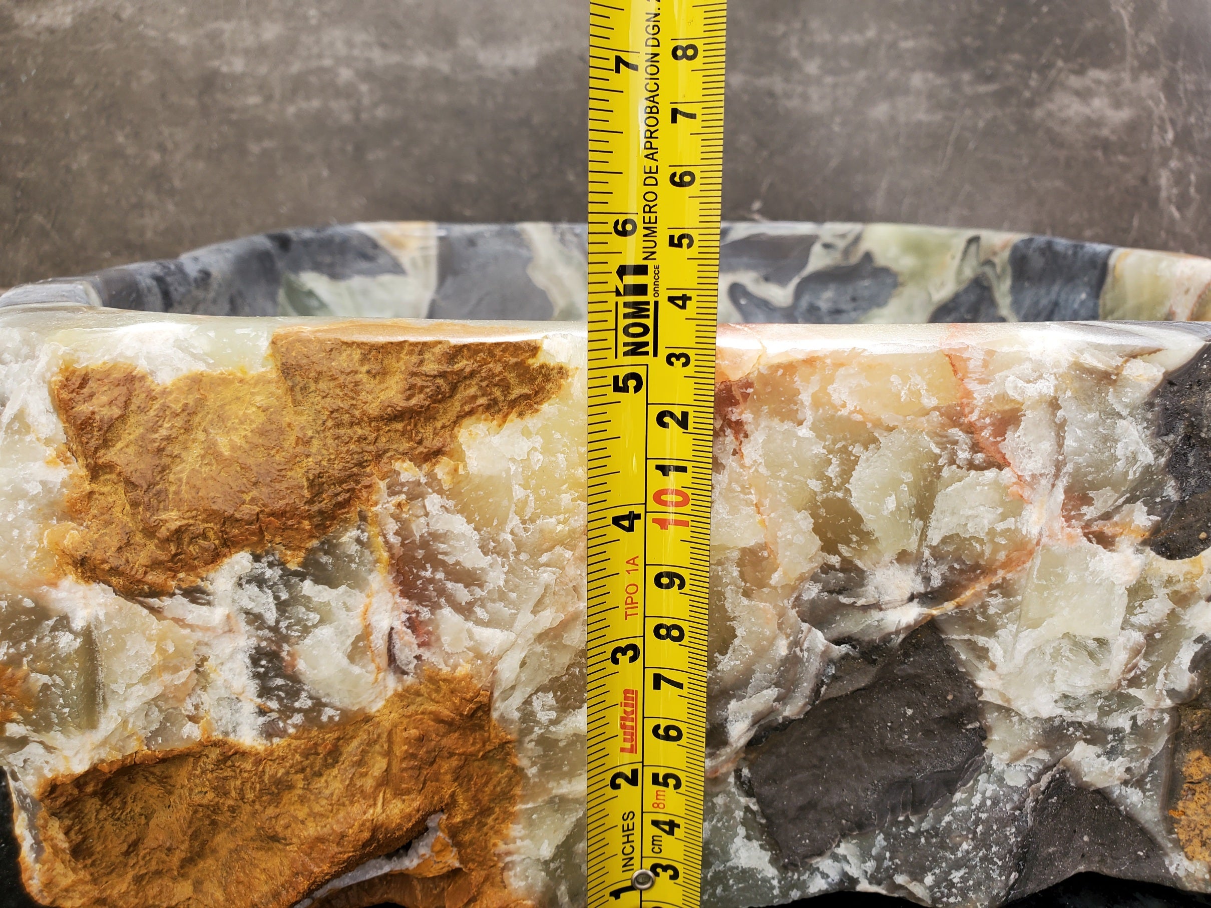 S30_37 Onyx Stone Vessel Bathroom Sink