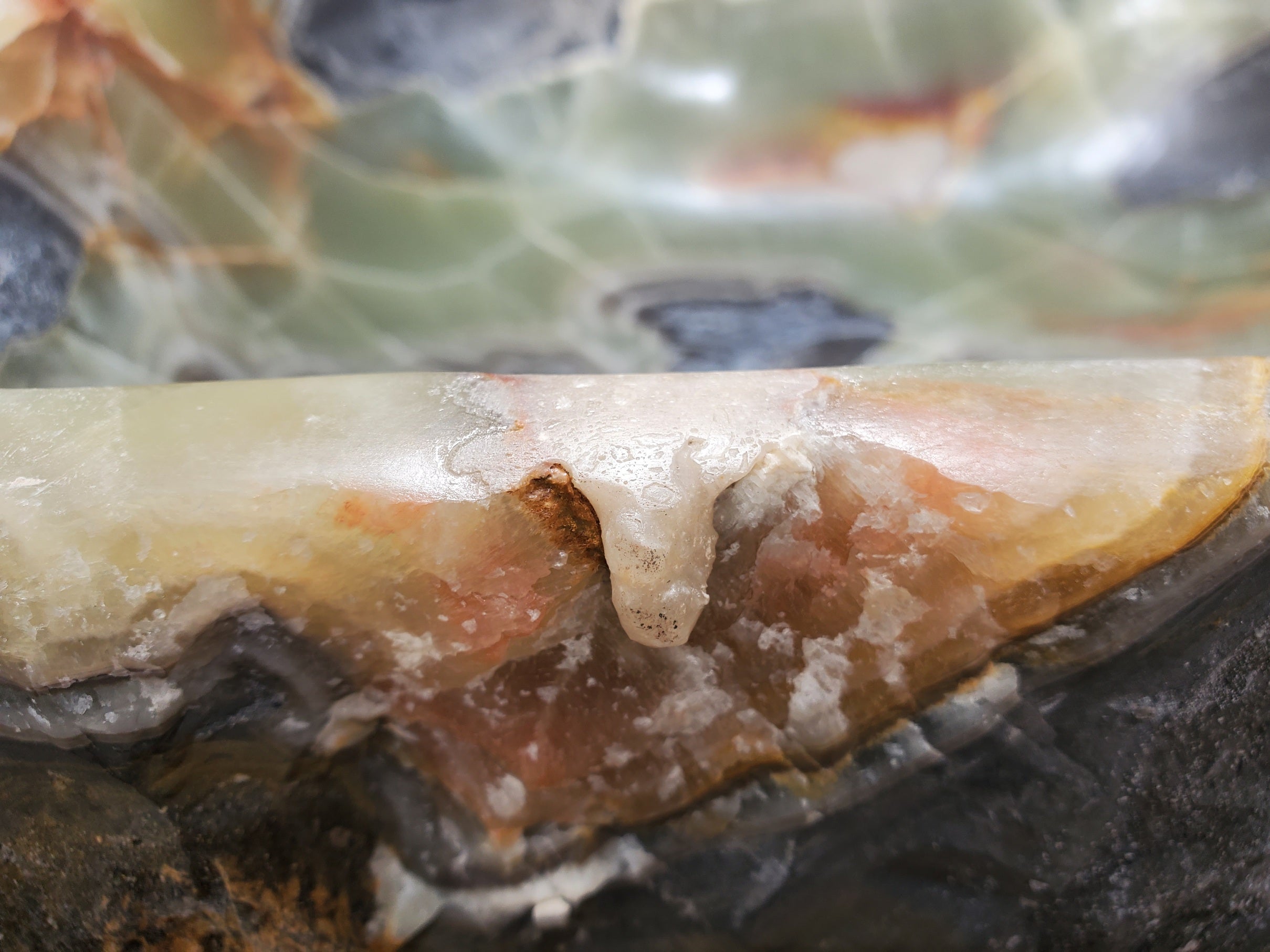 S30_37 Onyx Stone Vessel Bathroom Sink