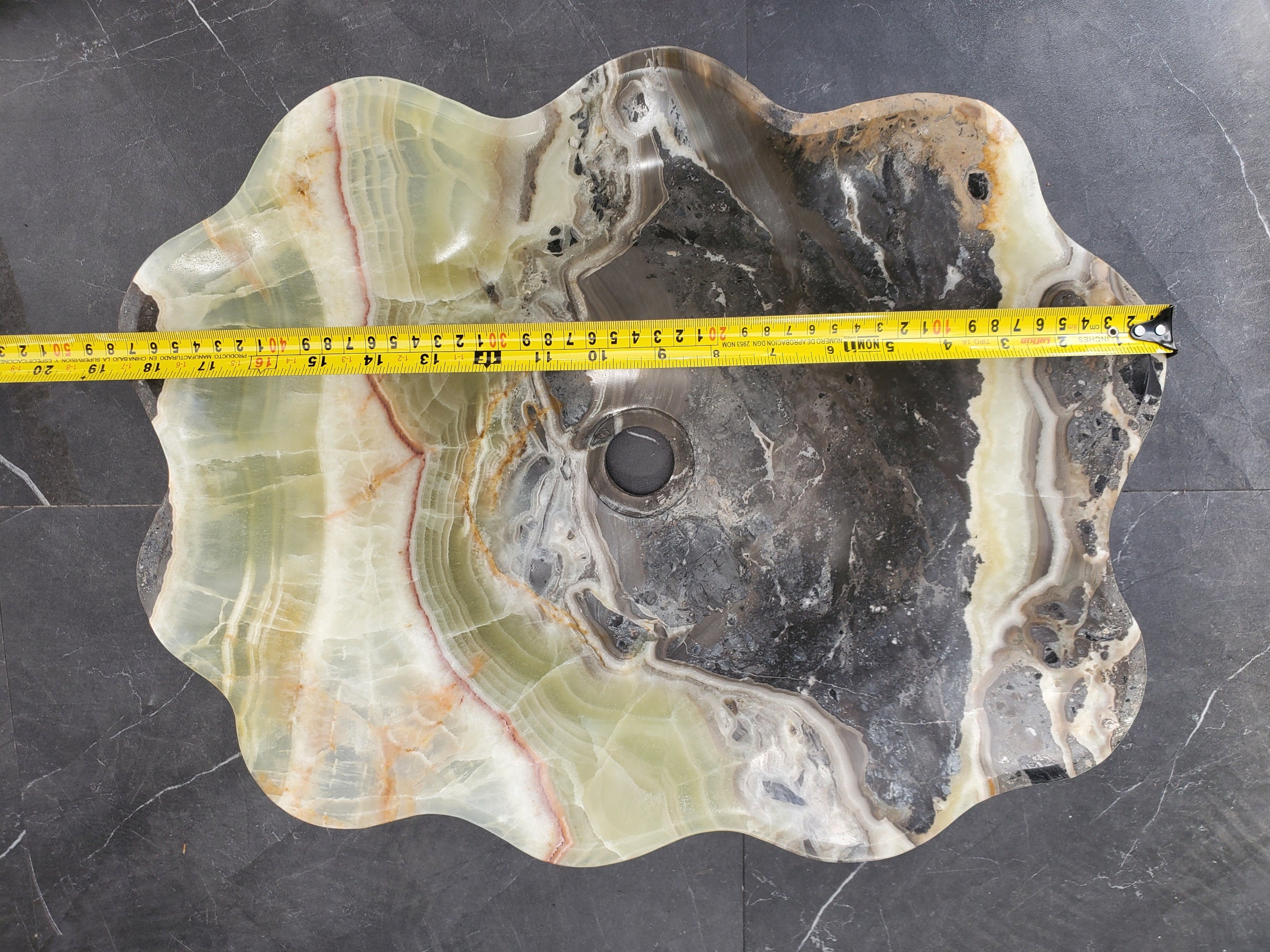 SET3307 Onyx Stone Vessel Bathroom Sink (Set of Two)