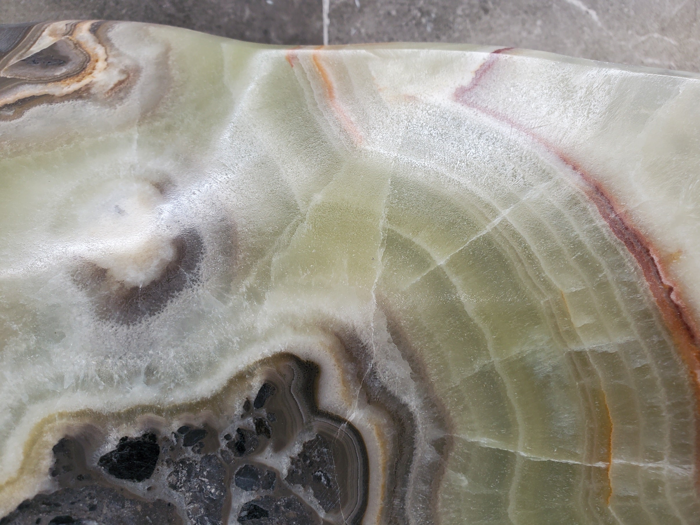 S33_54 Green Onyx Bathroom Vessel Sink