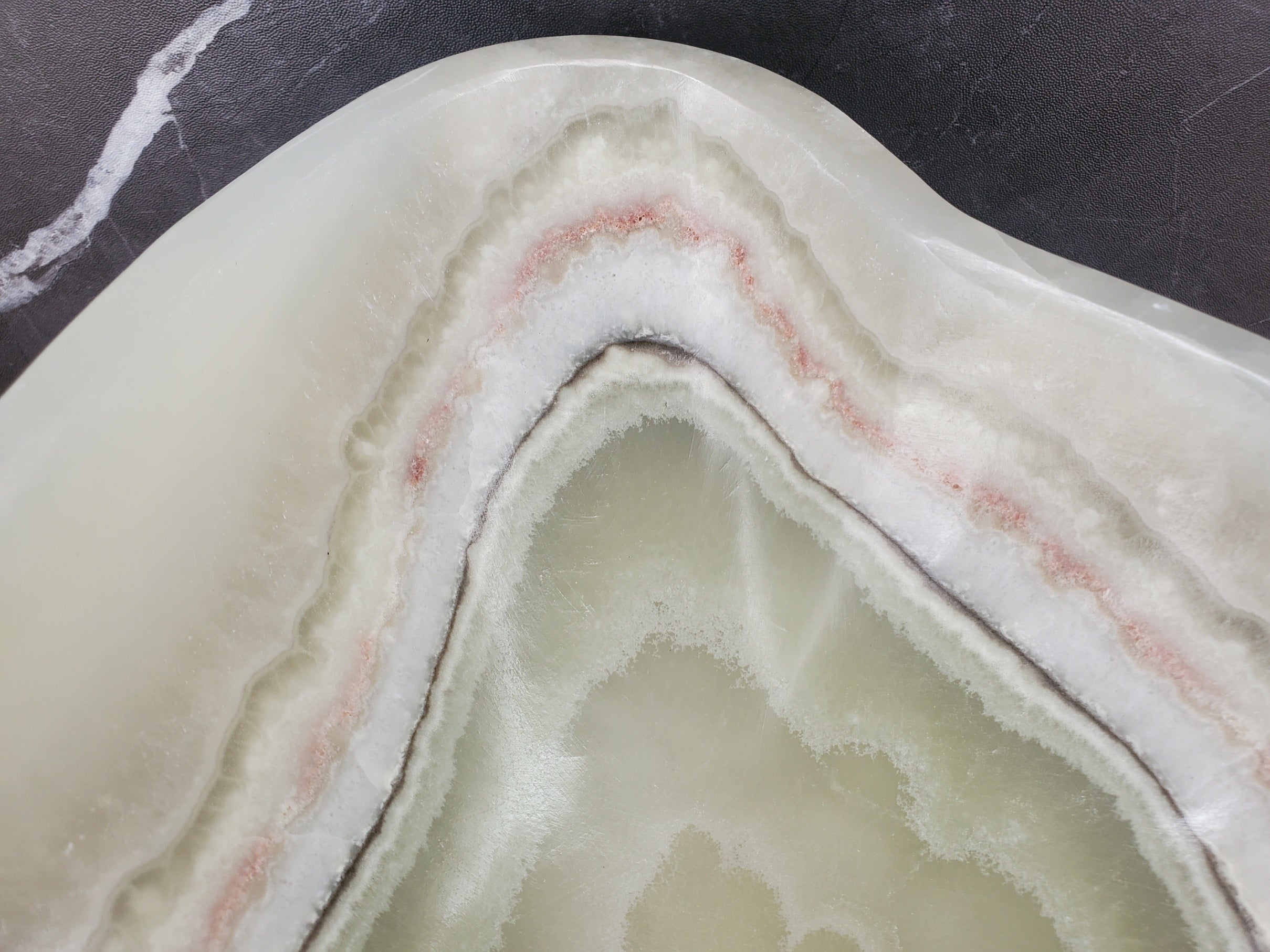 S34_24 Light Green Onyx Stone Vessel Sink - 20 x 13.5 Inch