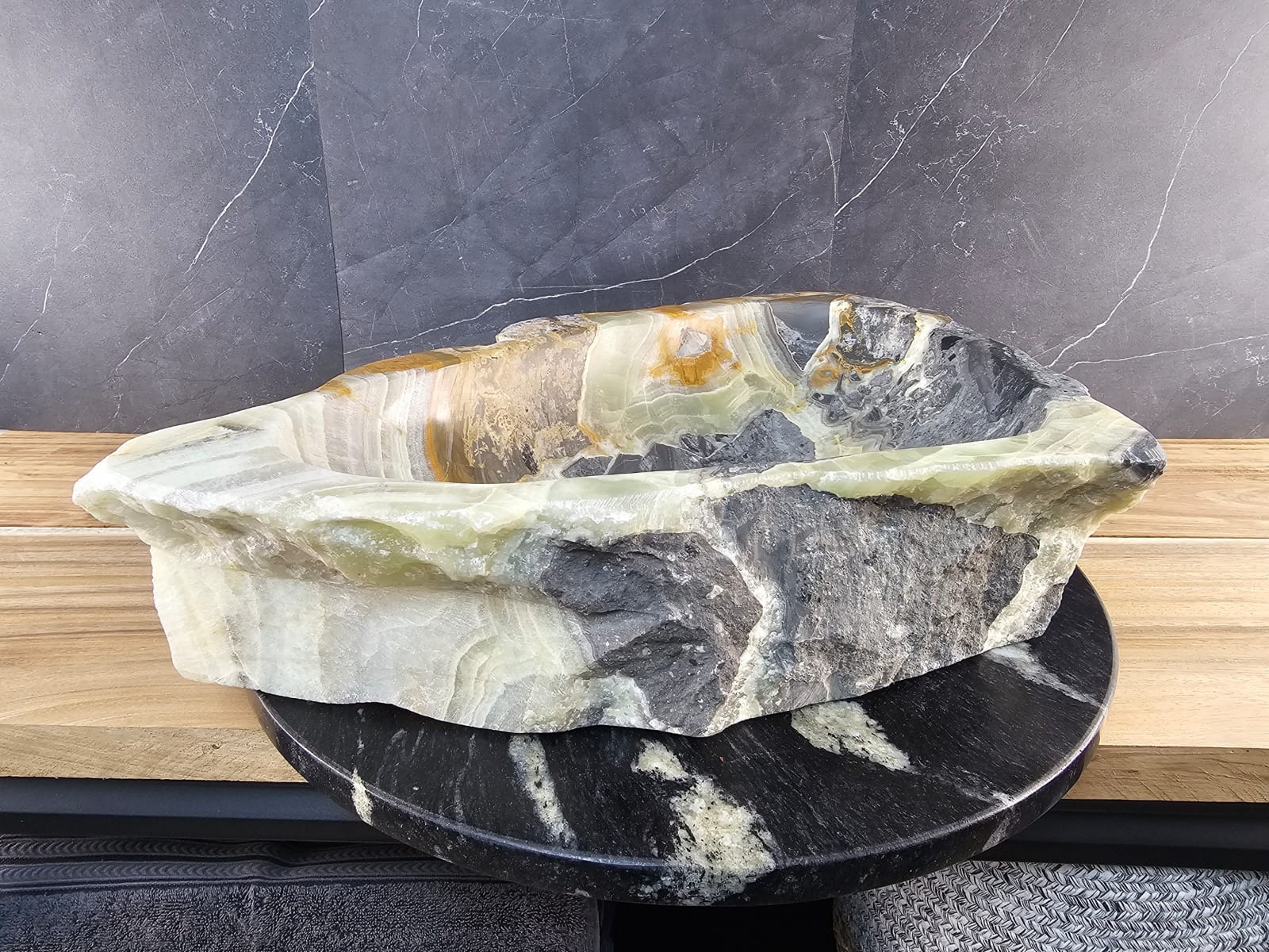 S29_04 Onyx Stone Vessel Bathroom Sink