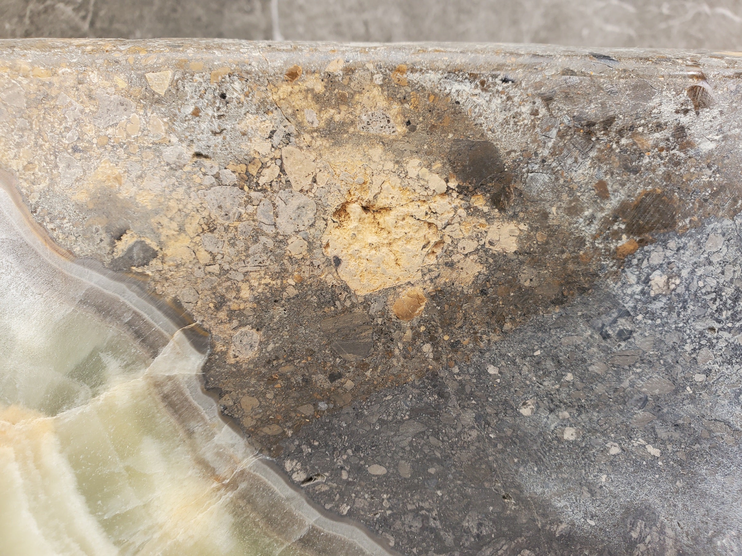 S31_23 Onyx Stone Vessel Bathroom Sink - 18 x 15 inch