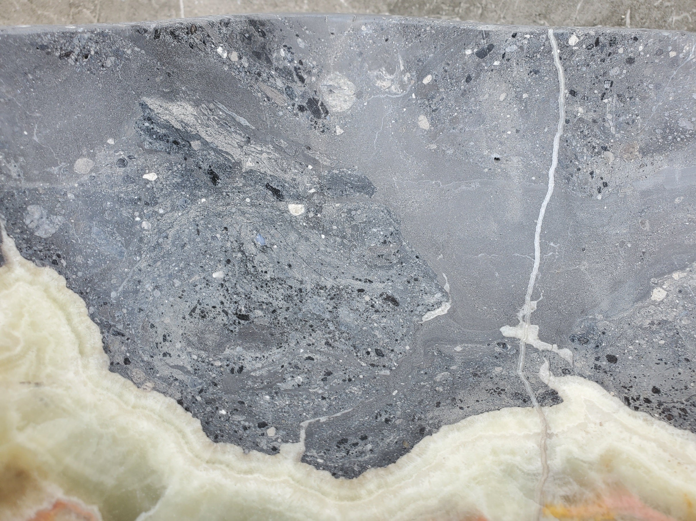 S30_33 Onyx Stone Vessel Bathroom Sink