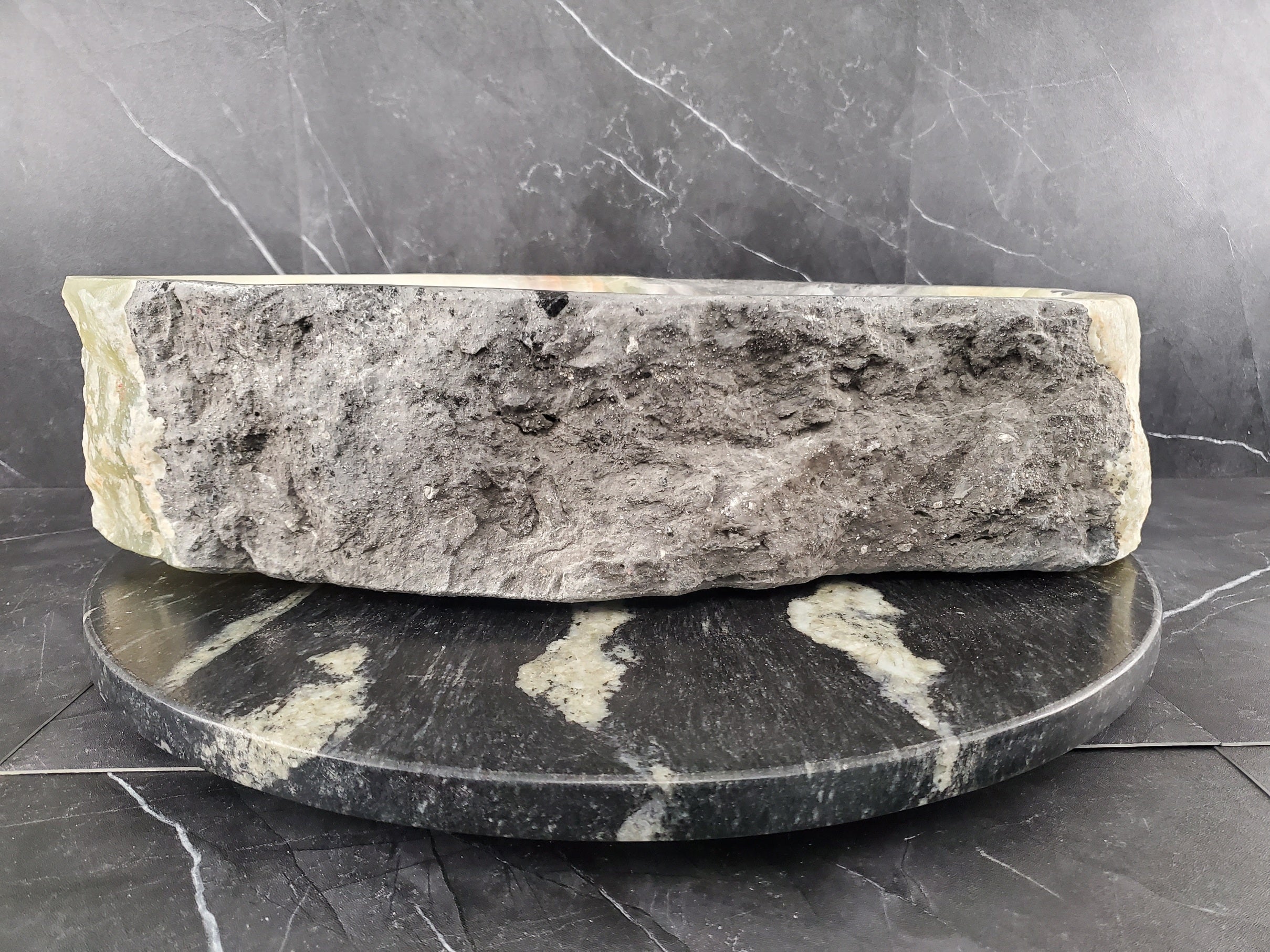 S26_11 Onyx Stone Vessel Bathroom Sink - 18 x 11 inch