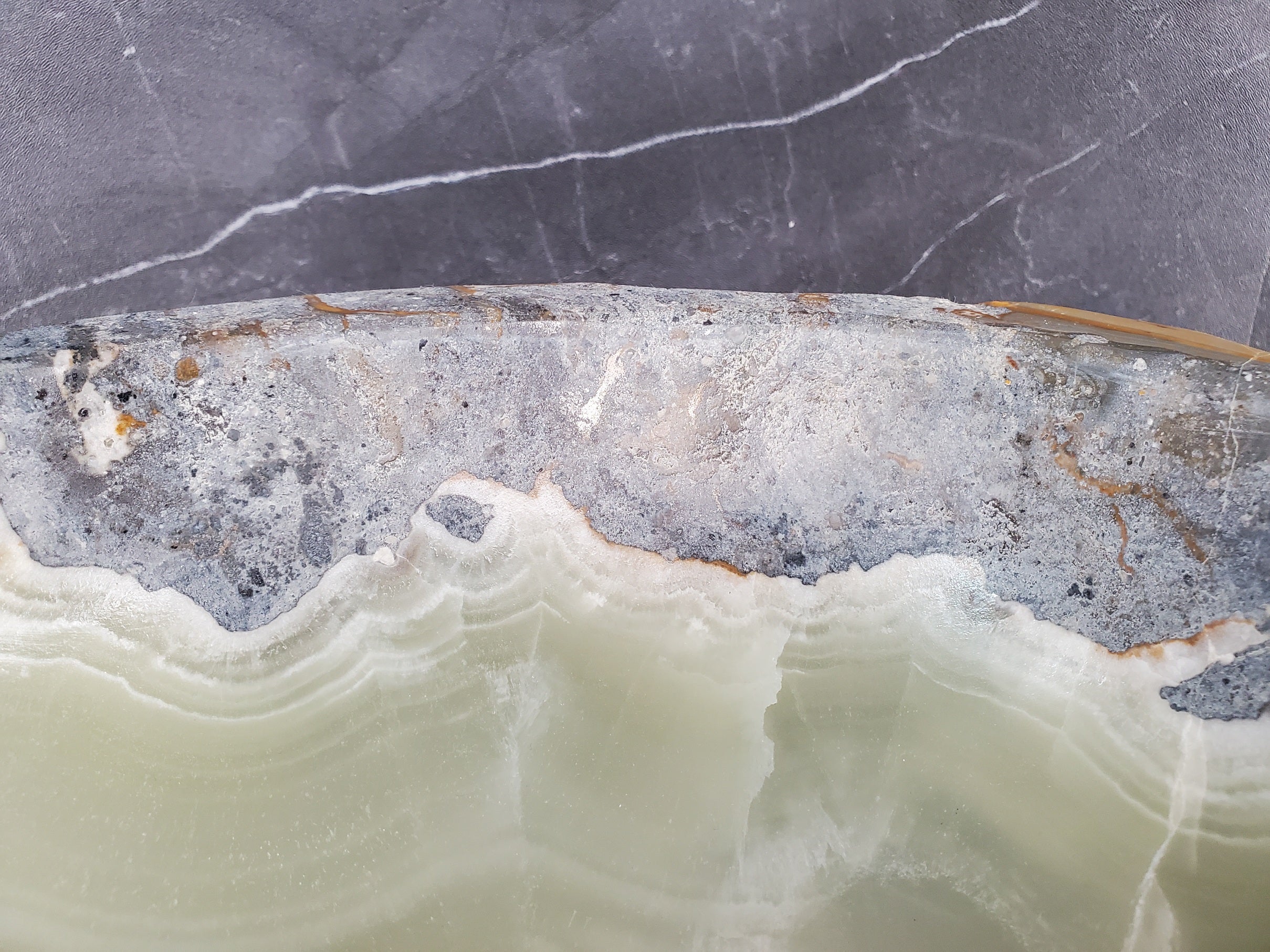 S28_17 Onyx Stone Vessel Bathroom Sink