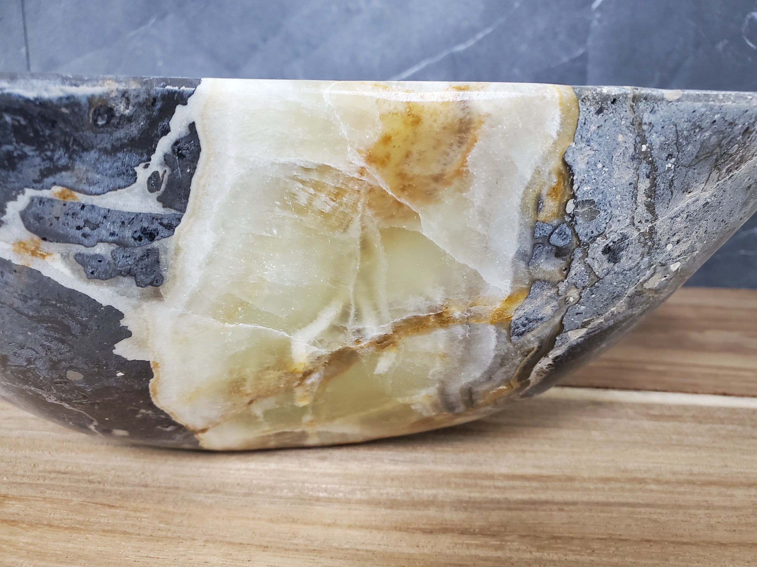 S28_06 Natural Stone Vessel Bathroom Sink
