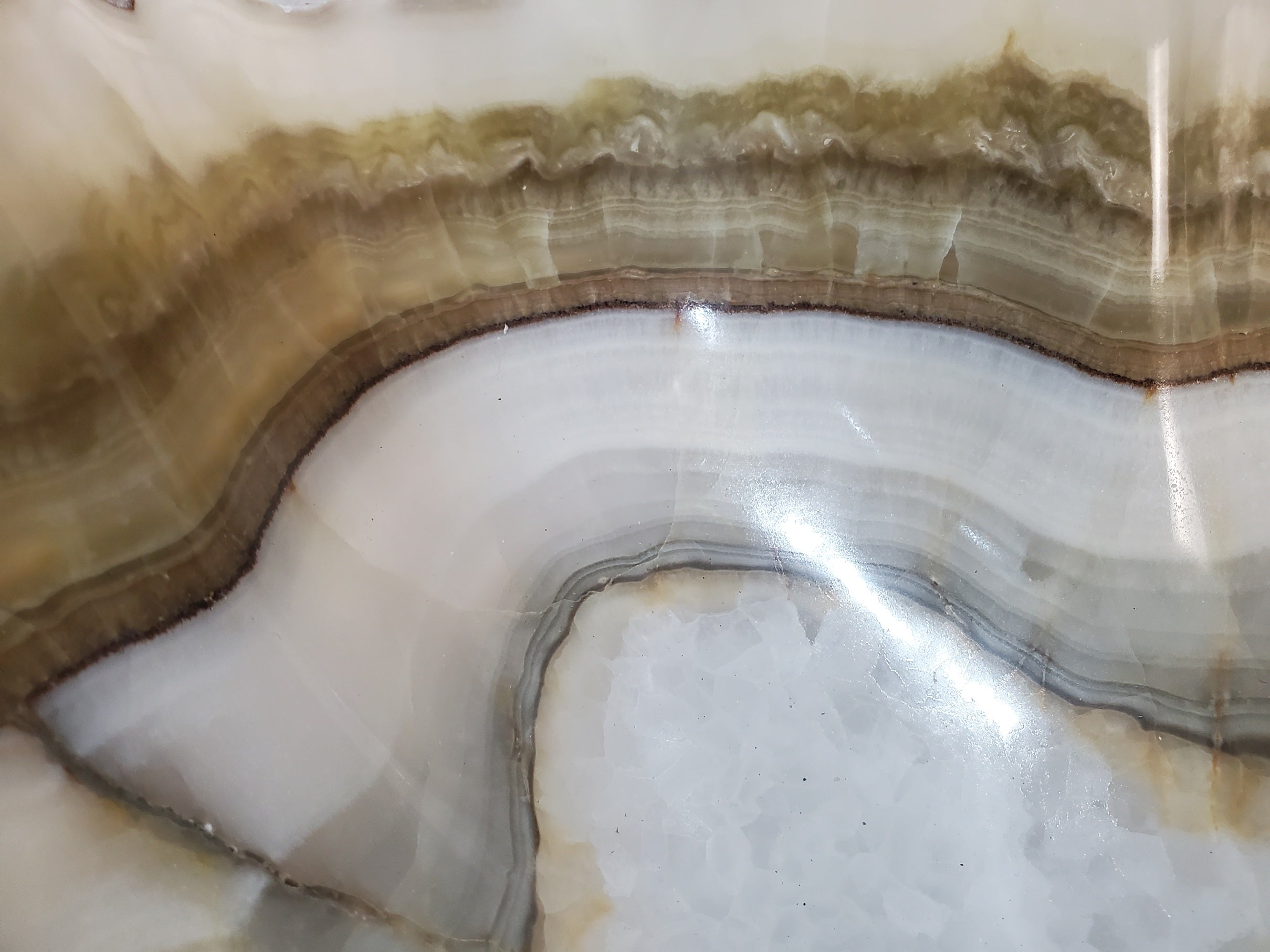 S27_20 Onyx Stone Bathroom Vessel Sink - 19 x 16 inch