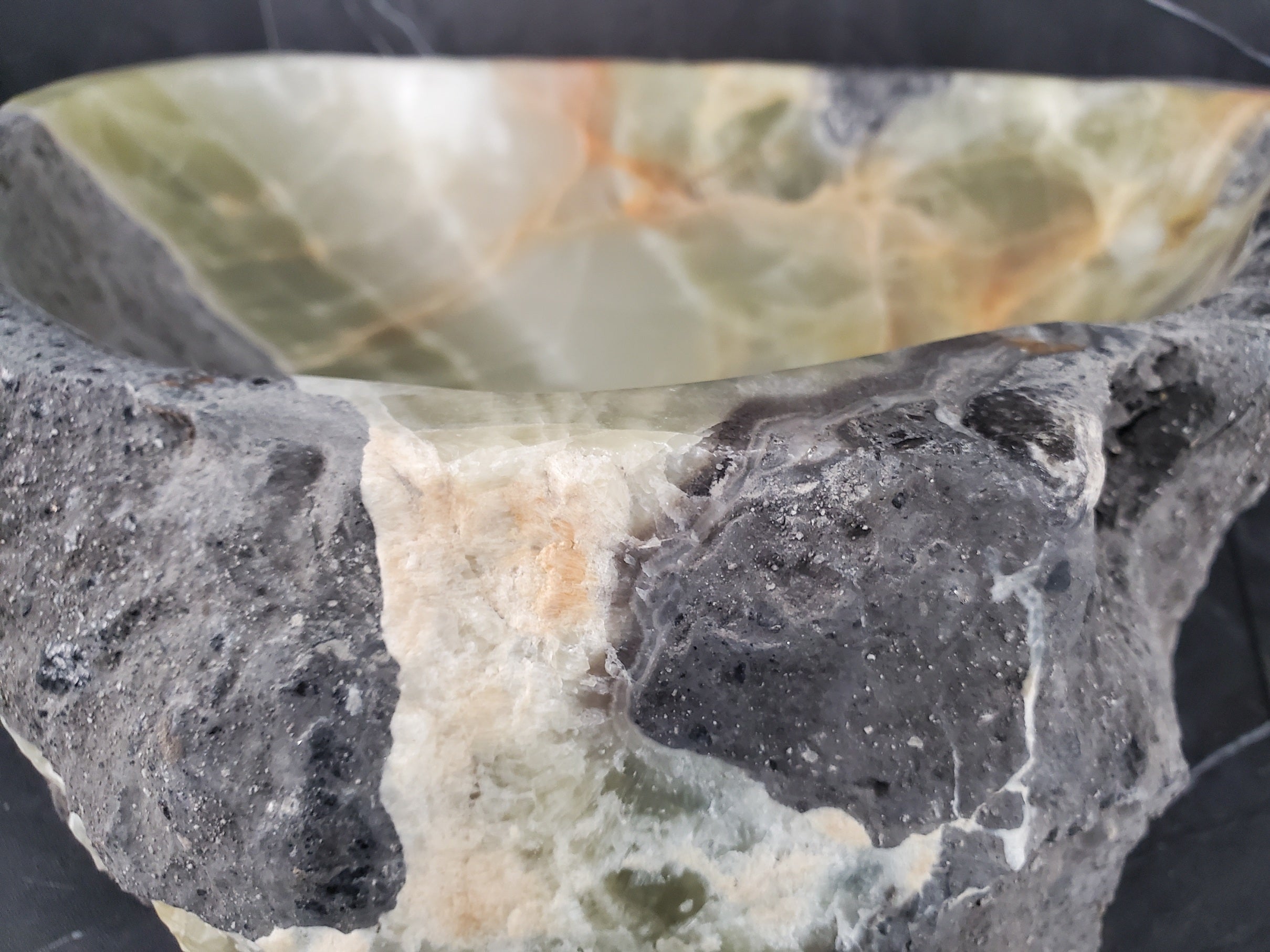 S26_07 Onyx Stone Vessel Bathroom Sink