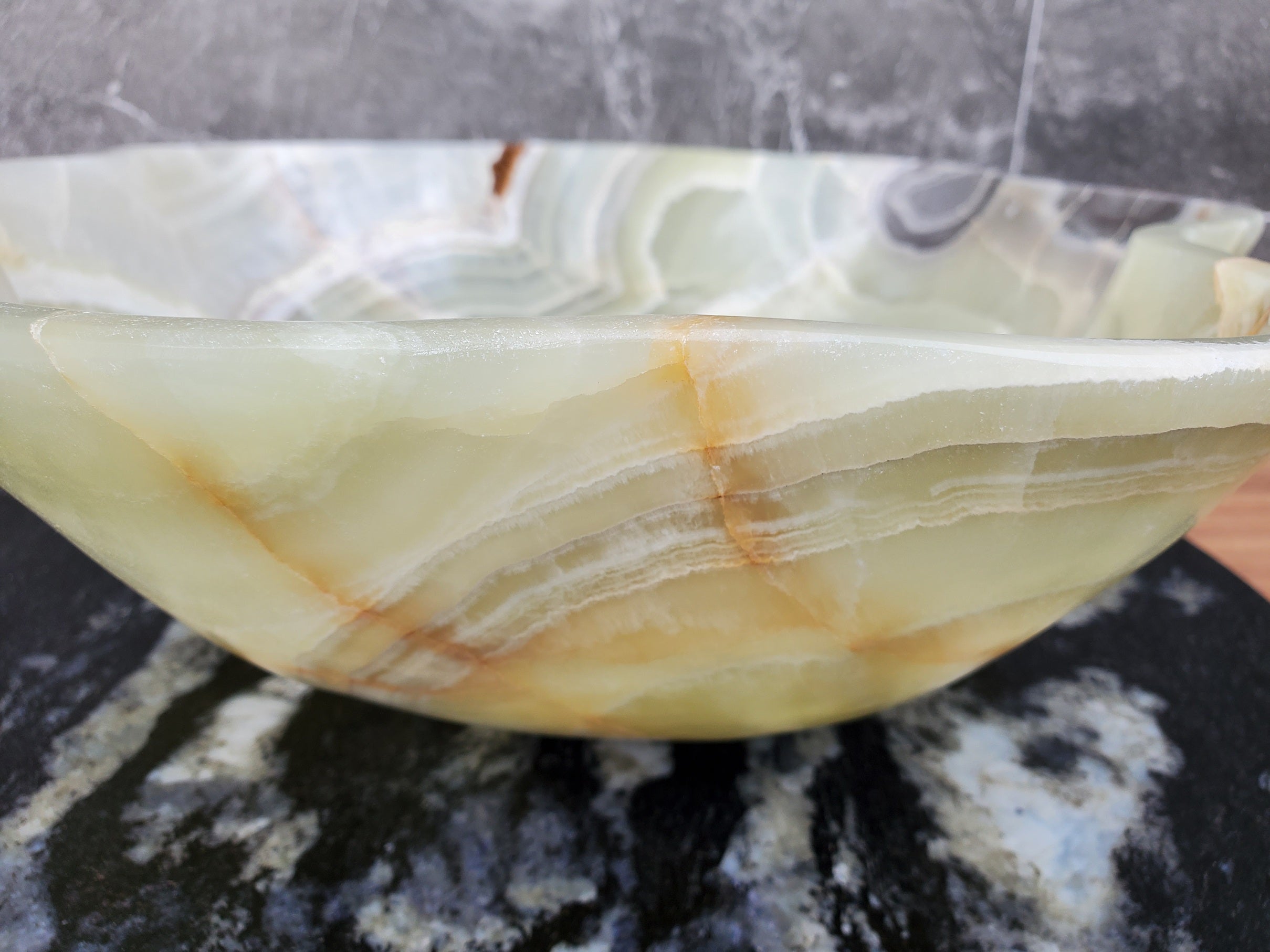 S30_13 Onyx Stone Vessel Bathroom Sink