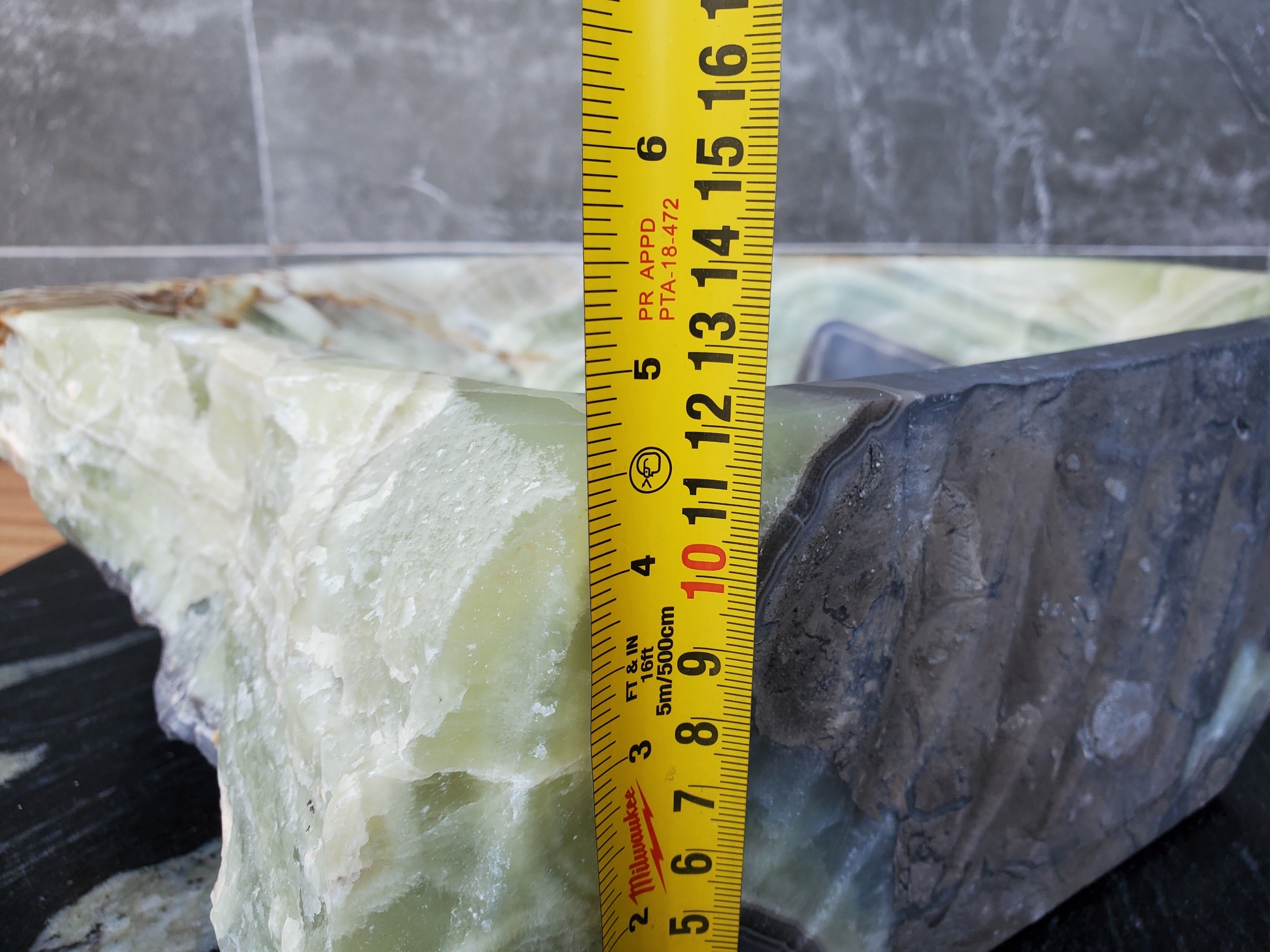 S30_19 Onyx Stone Vessel Bathroom Sink