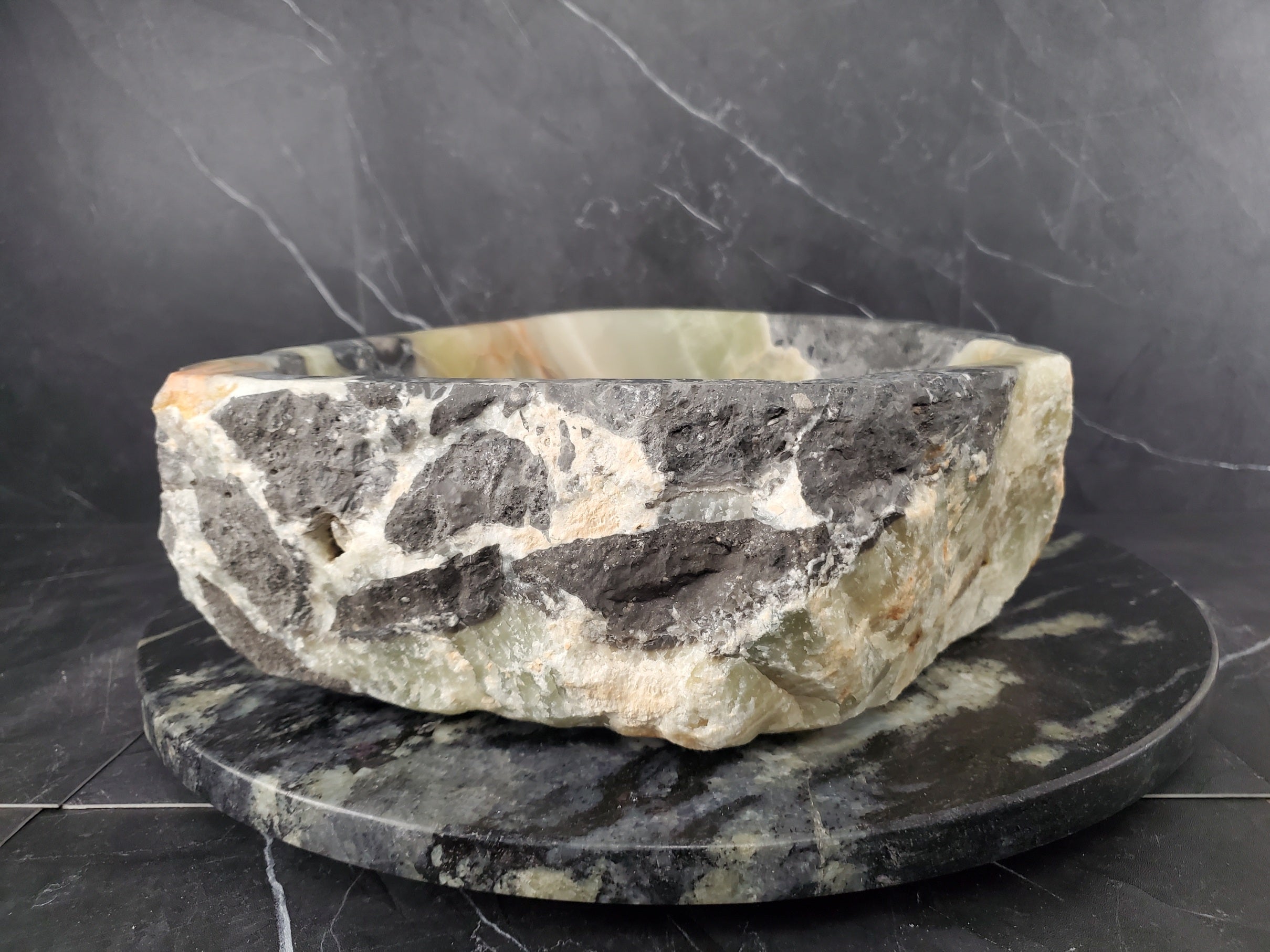 S26_08 Onyx Stone Vessel Bathroom Sink