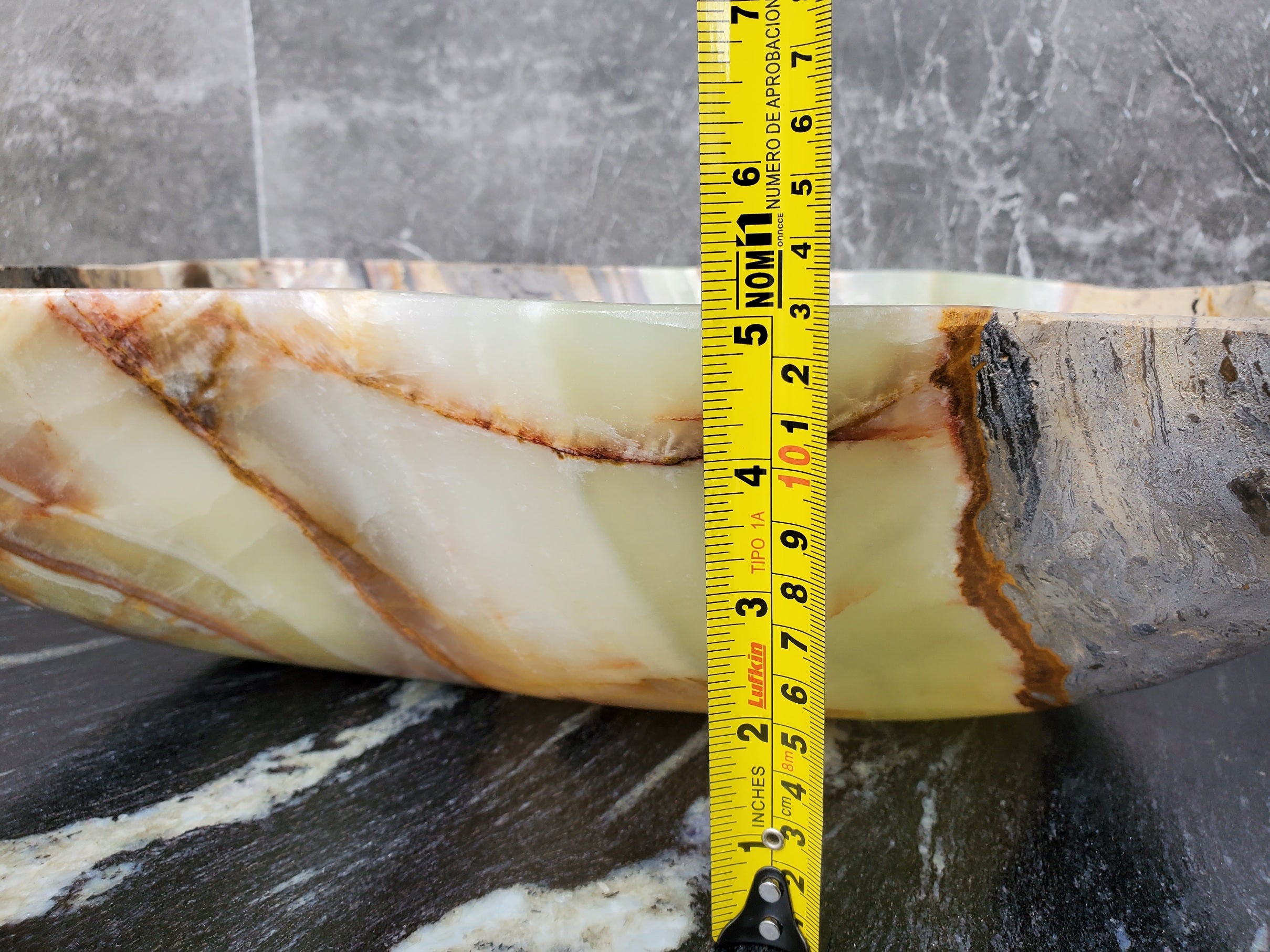 S30_31 Onyx Stone Vessel Bathroom Sink