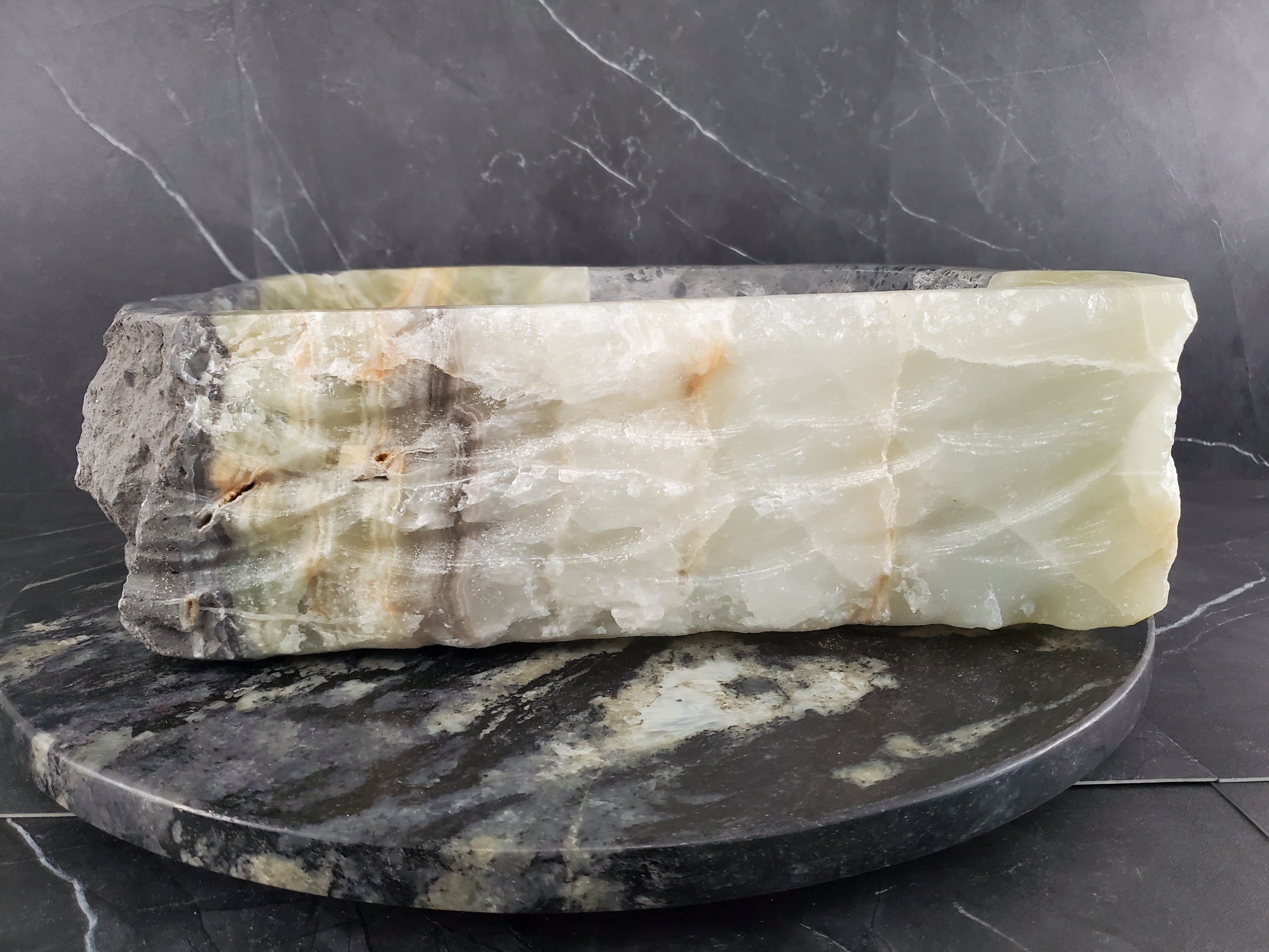 S26_11 Onyx Stone Vessel Bathroom Sink