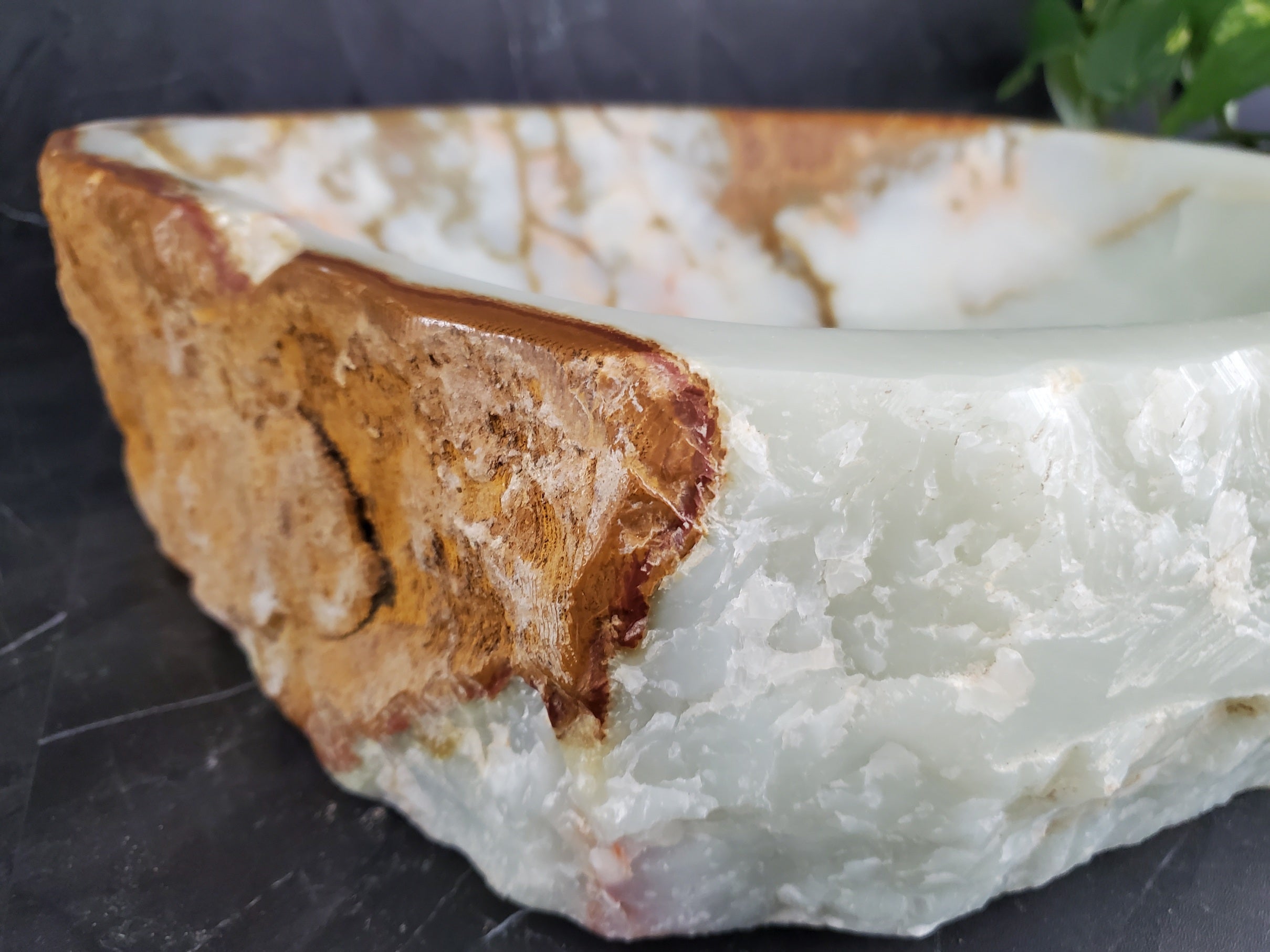 S25_25 Onyx Stone Vessel Bathroom Sink