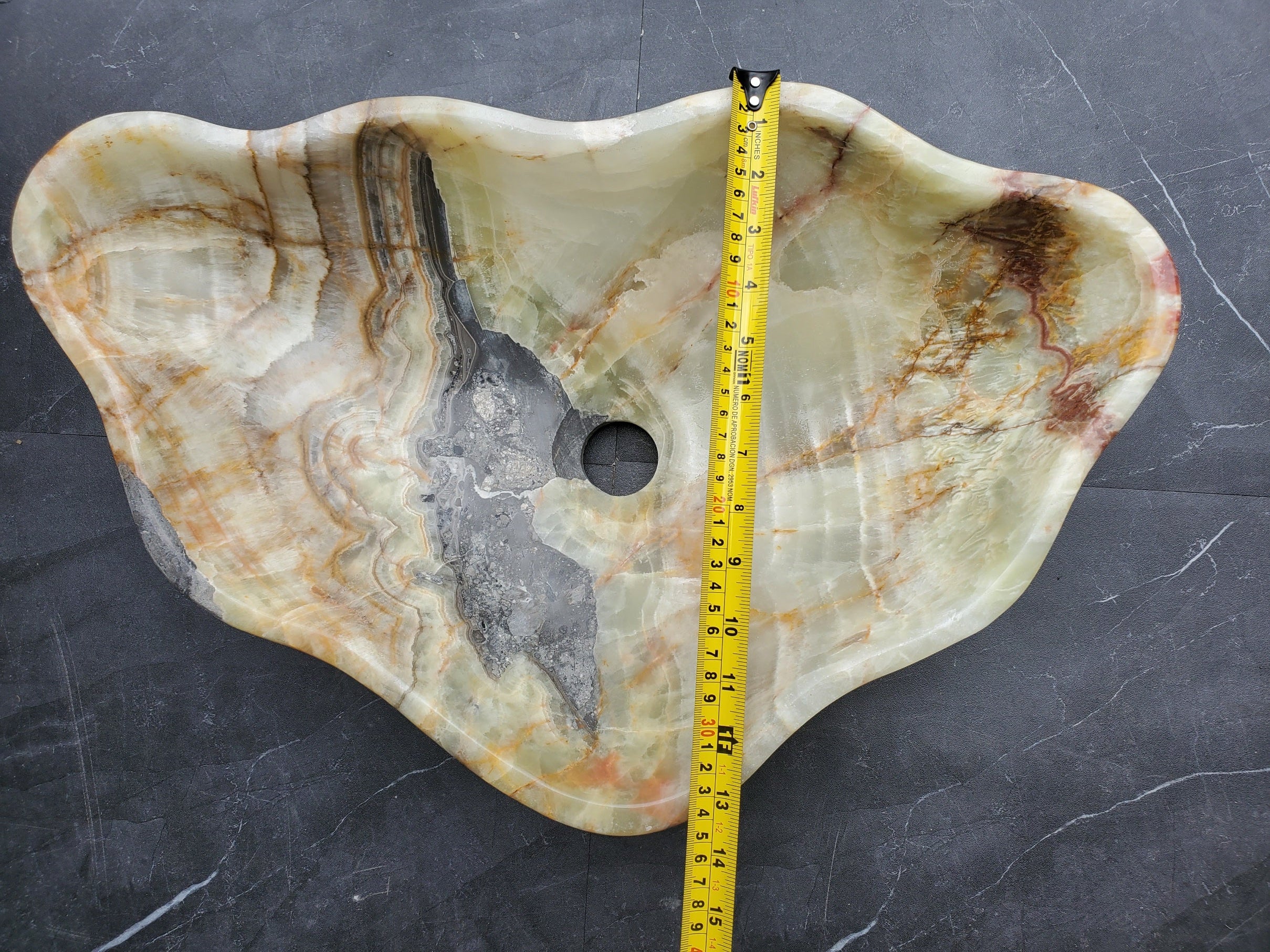 S31_02 Onyx Stone Vessel Bathroom Sink