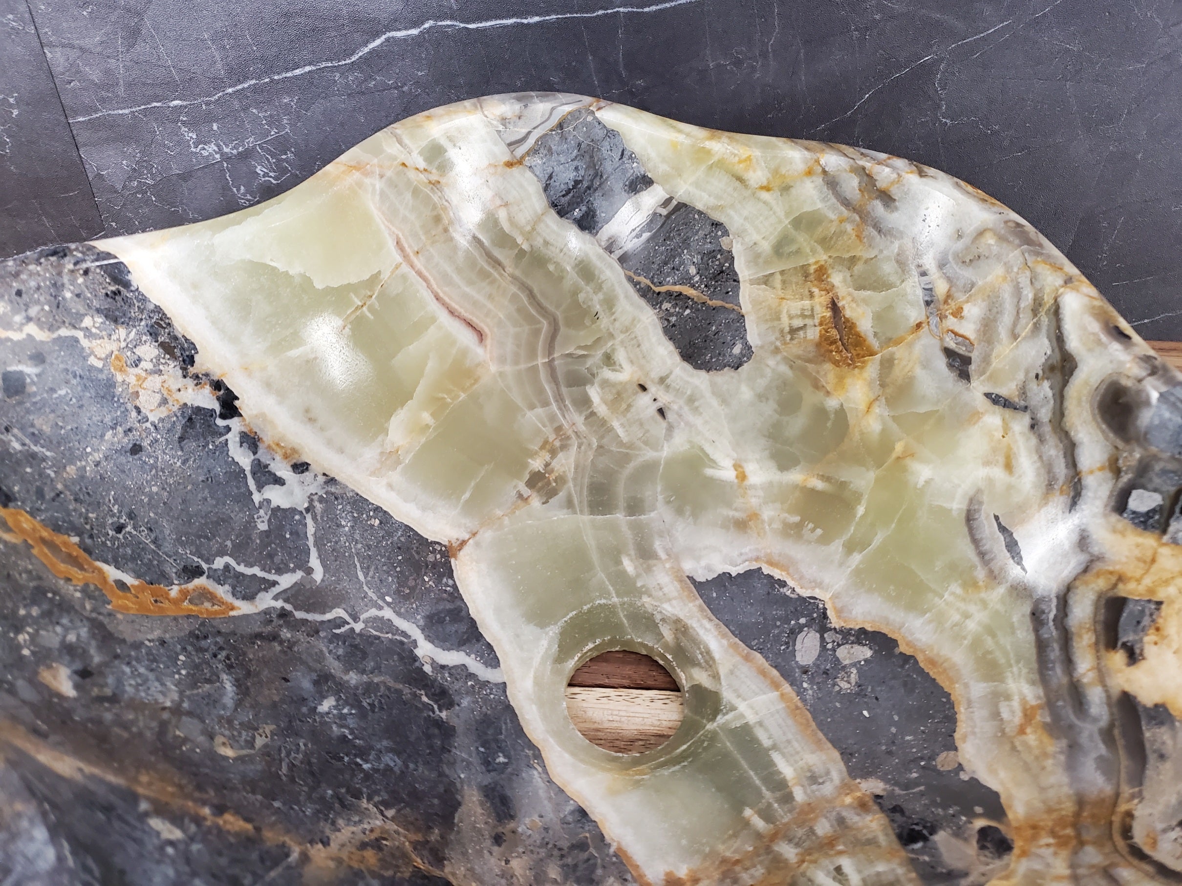 S28_06 Natural Stone Vessel Bathroom Sink