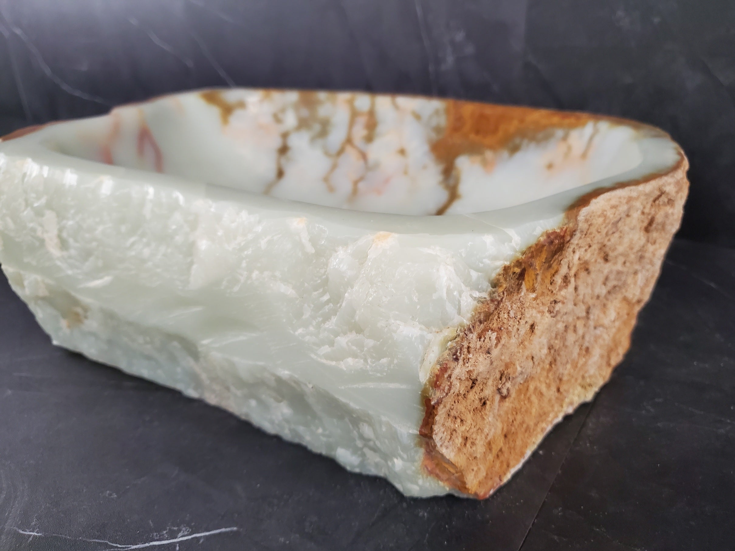 SET1016 Onyx Stone Vessel Bathroom Sink (Set of Two)