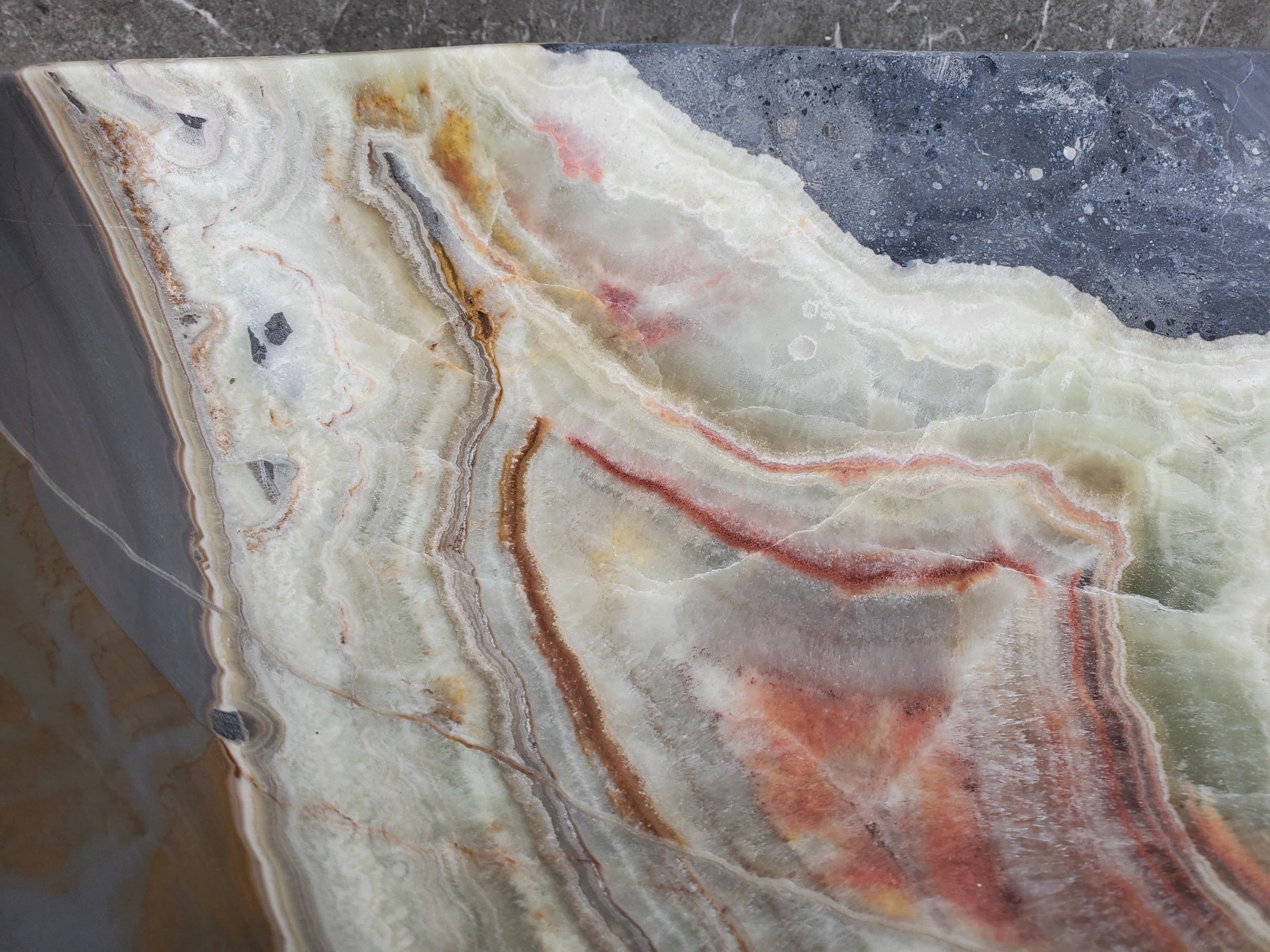 S30_33 Onyx Stone Vessel Bathroom Sink