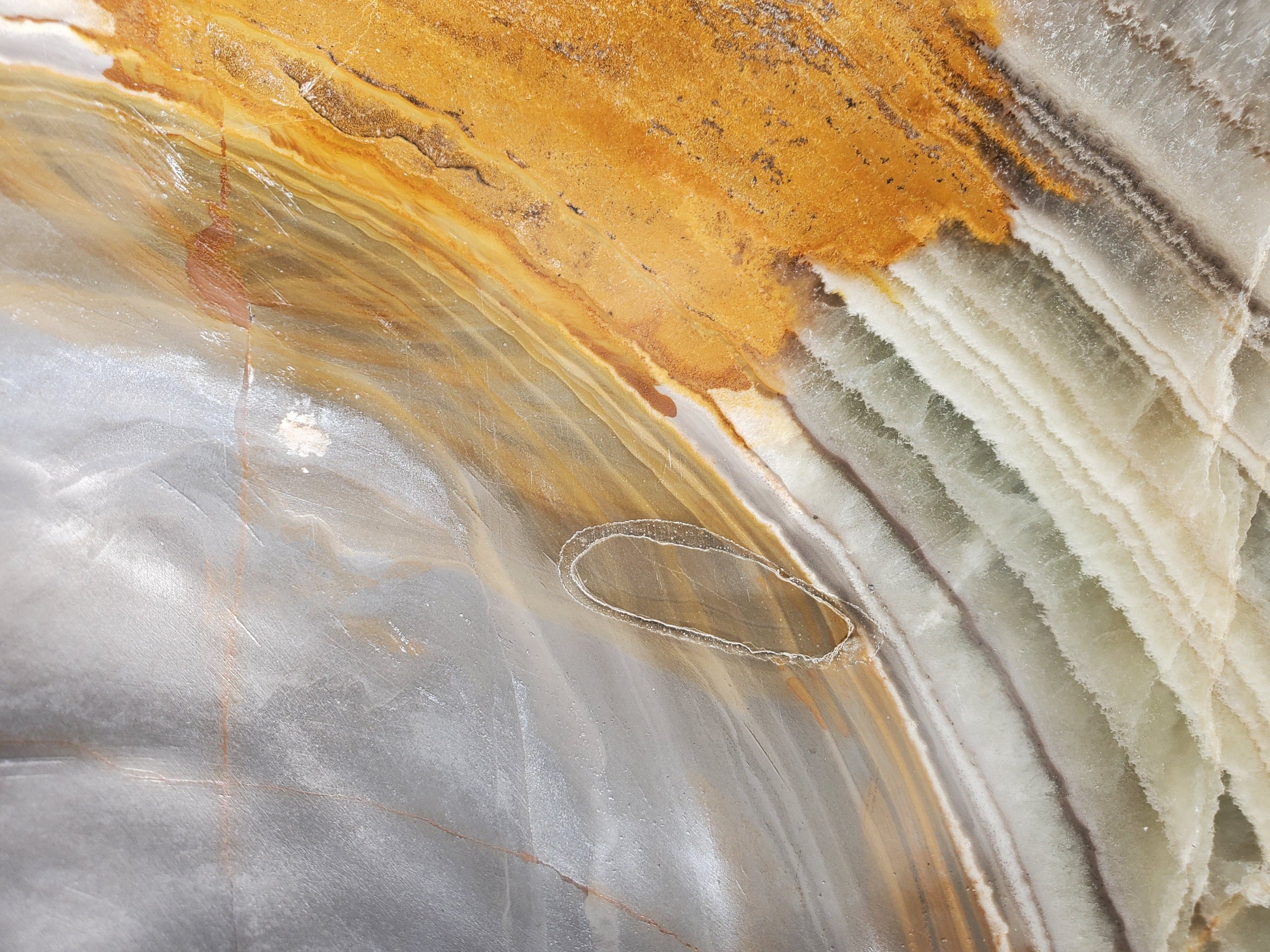 S30_34 Onyx Stone Vessel Bathroom Sink