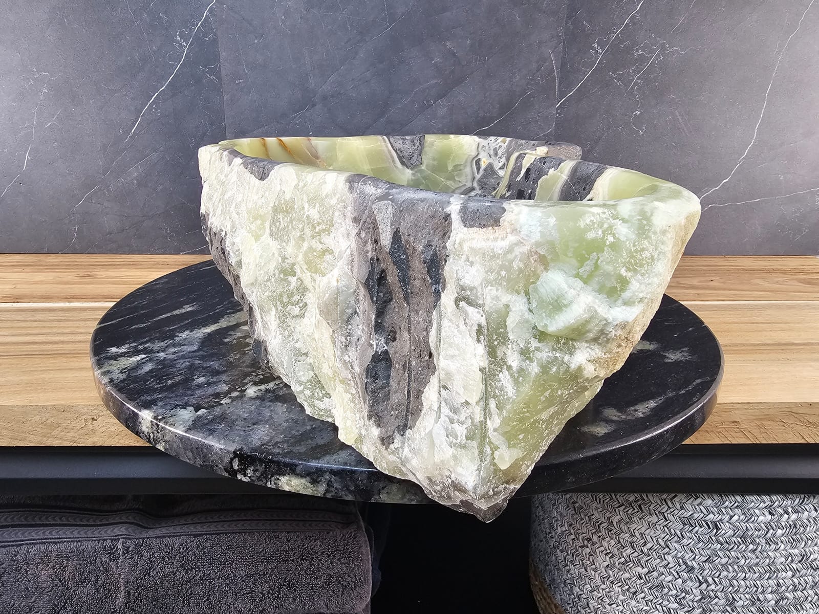 S29_01 Onyx Stone Vessel Bathroom Sink