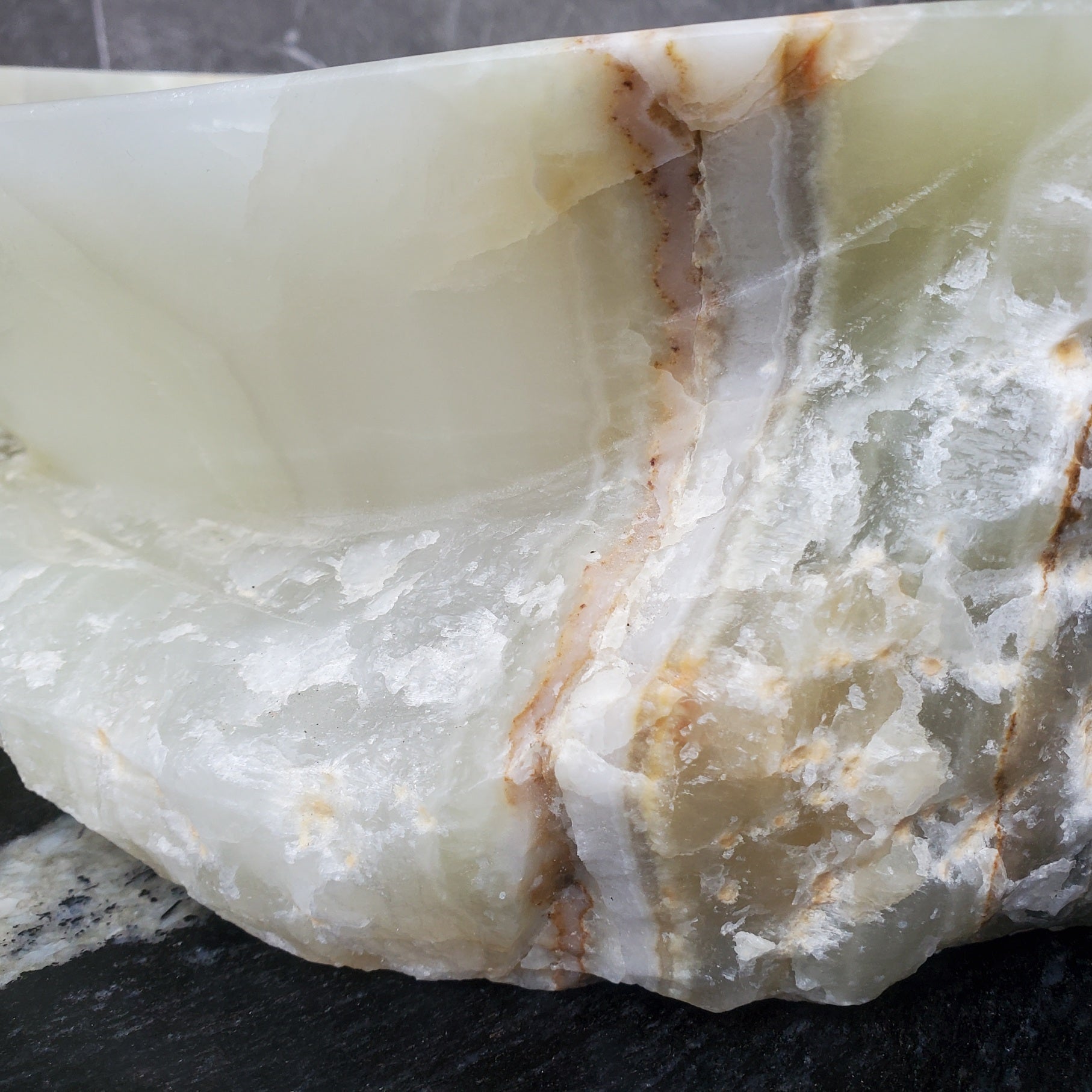 S30_04 Onyx Stone Vessel Bathroom Sink - 16 x 12.5 inch