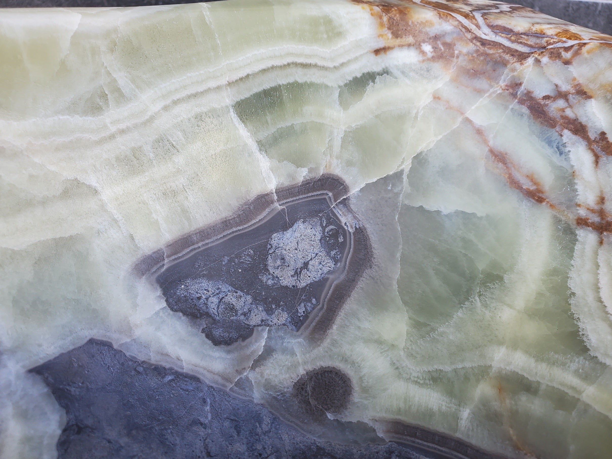 S30_19 Onyx Stone Vessel Bathroom Sink
