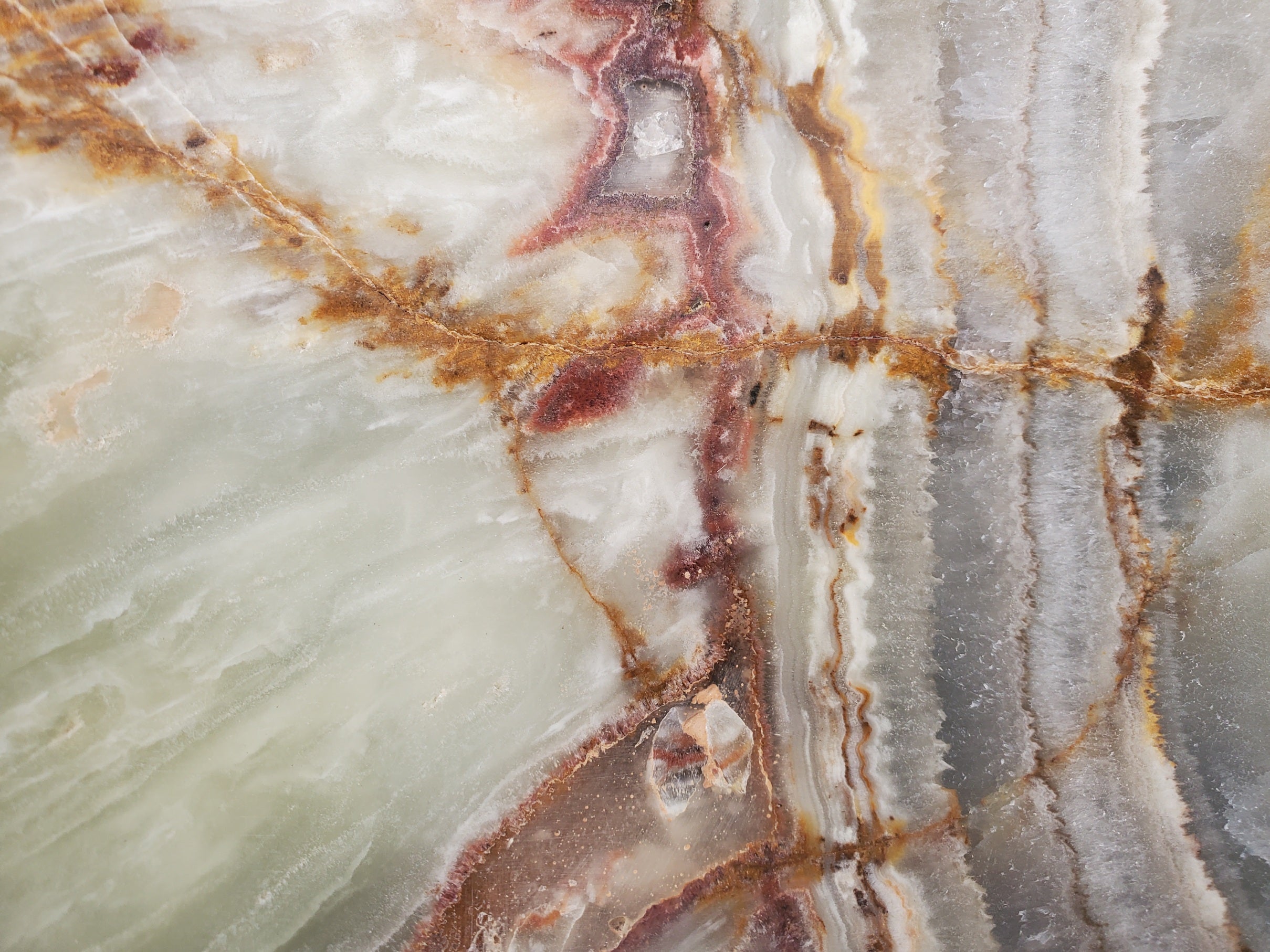 S31_16 Onyx Stone Vessel Bathroom Sink - Round