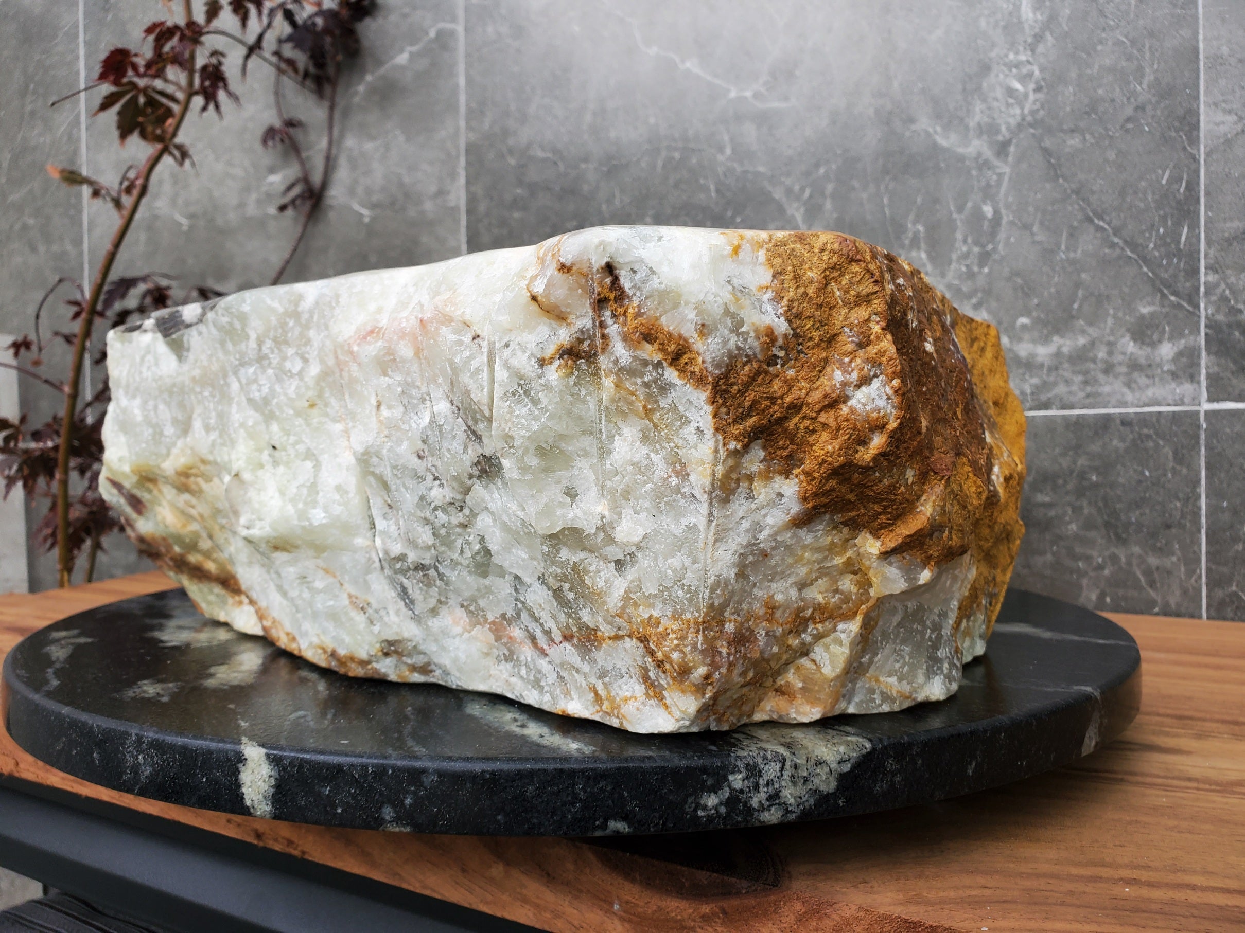 S30_28 Onyx Stone Vessel Bathroom Sink - 21 x 17 inch