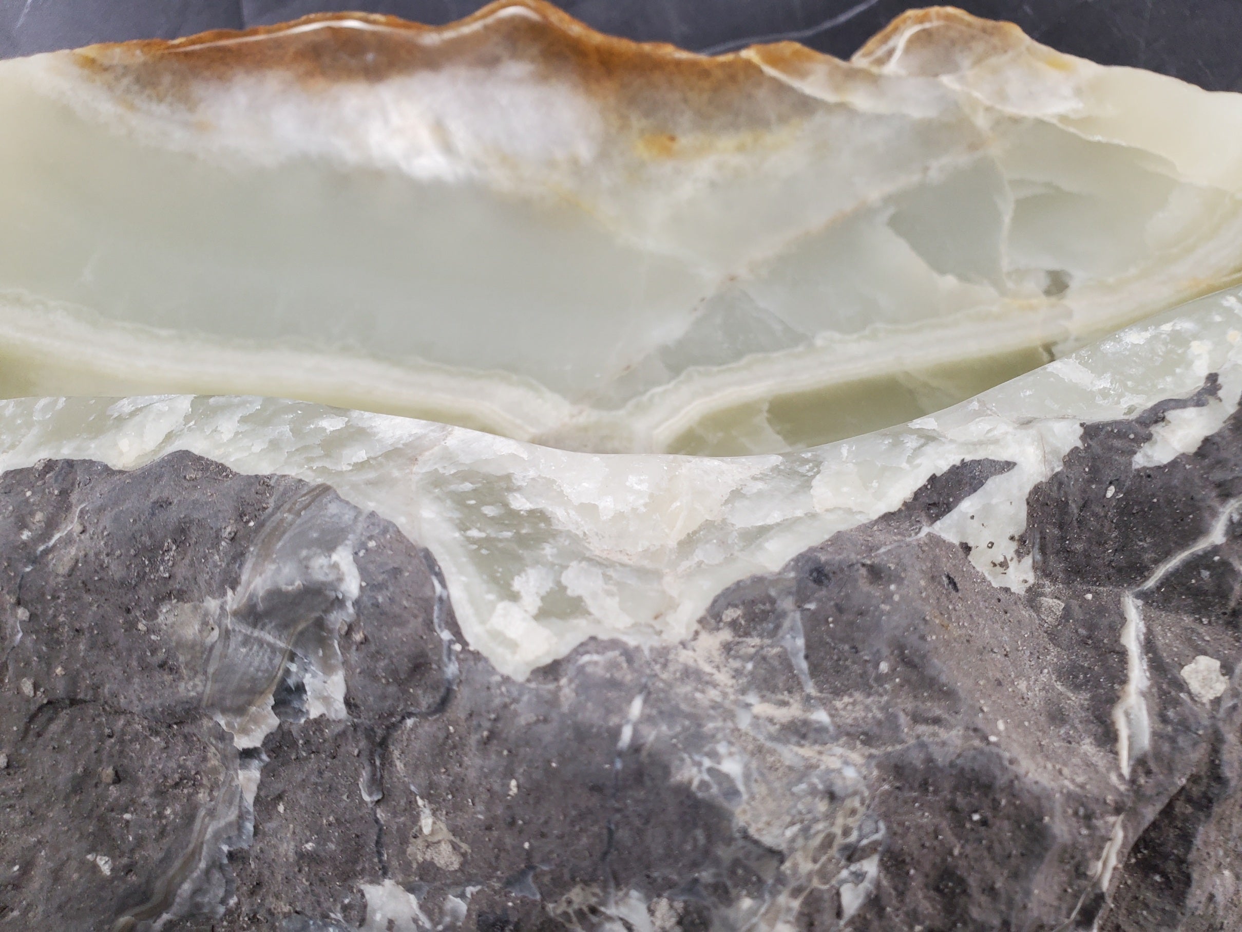 S28_16 Onyx Stone Vessel Bathroom Sink