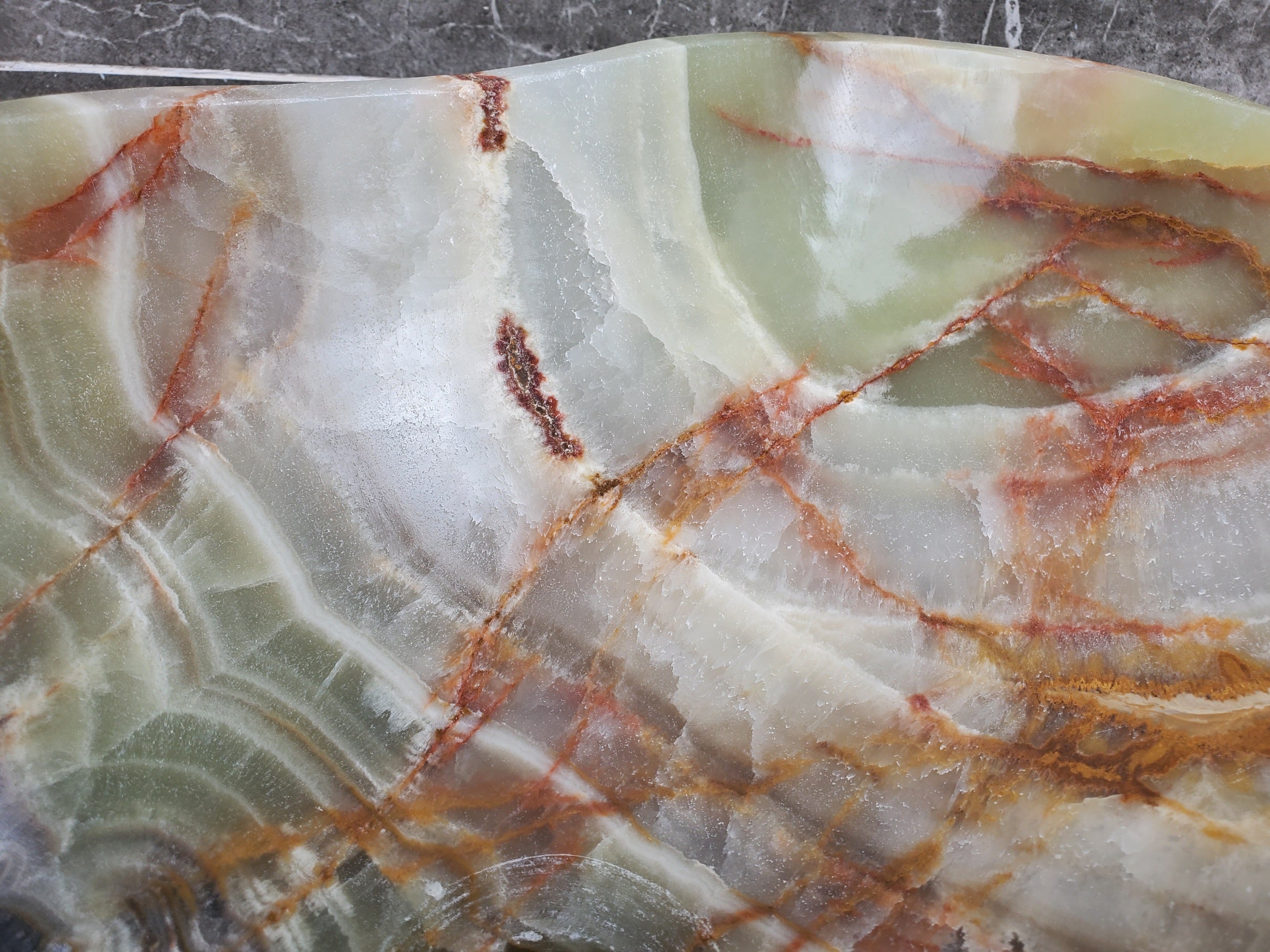 S30_32 Onyx Stone Vessel Bathroom Sink