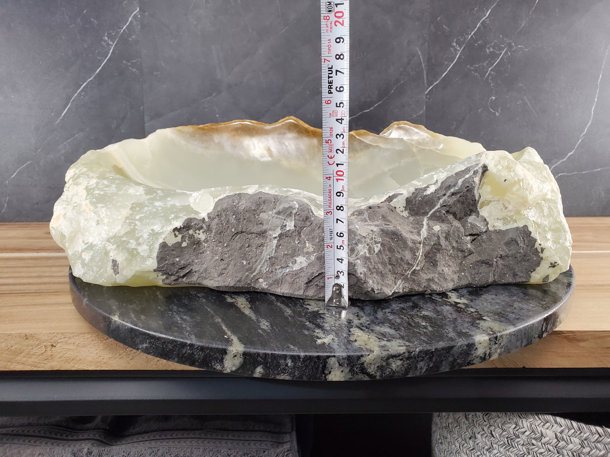 S28_16 Onyx Stone Vessel Bathroom Sink