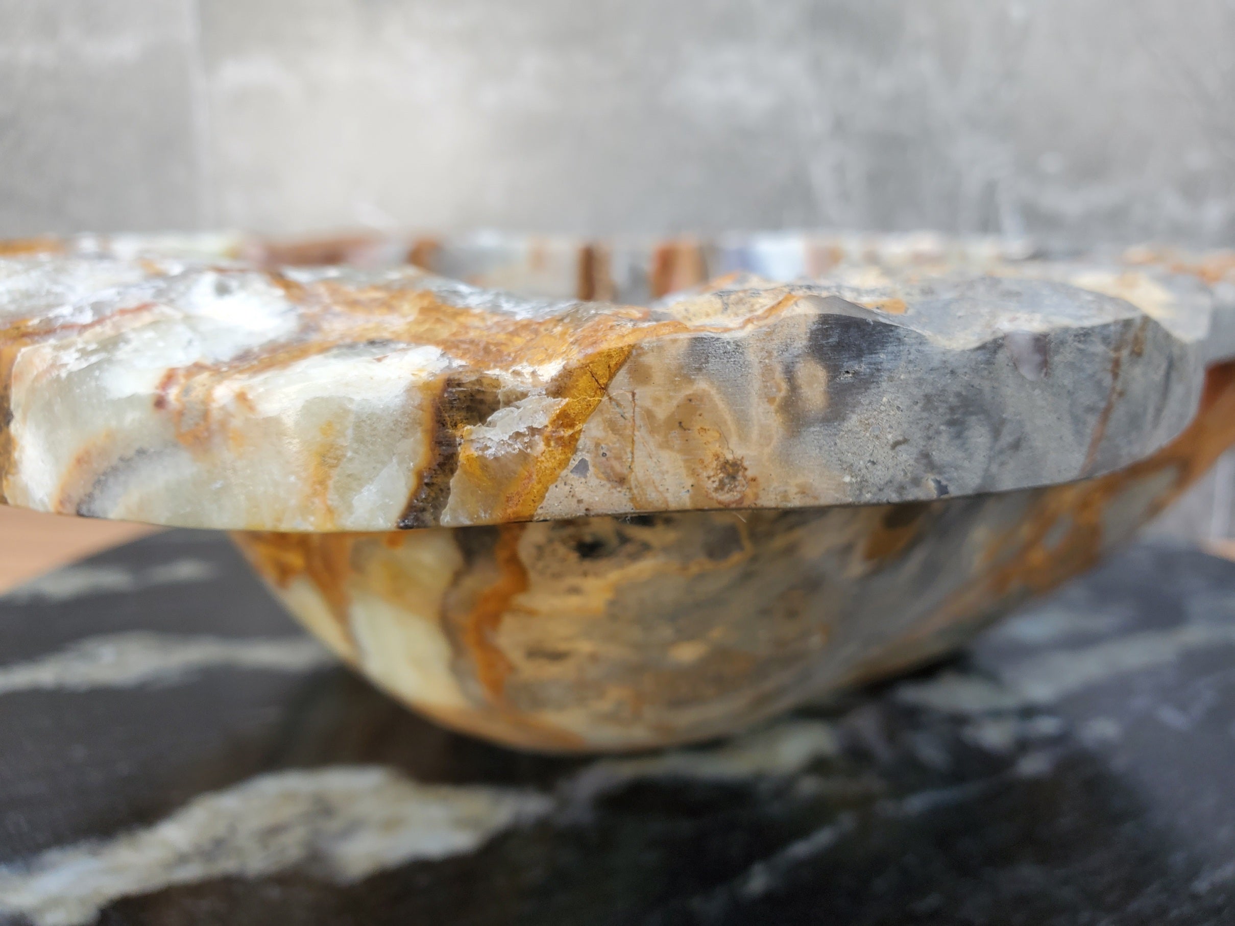 S29_15 Onyx Stone Vessel Bathroom Sink