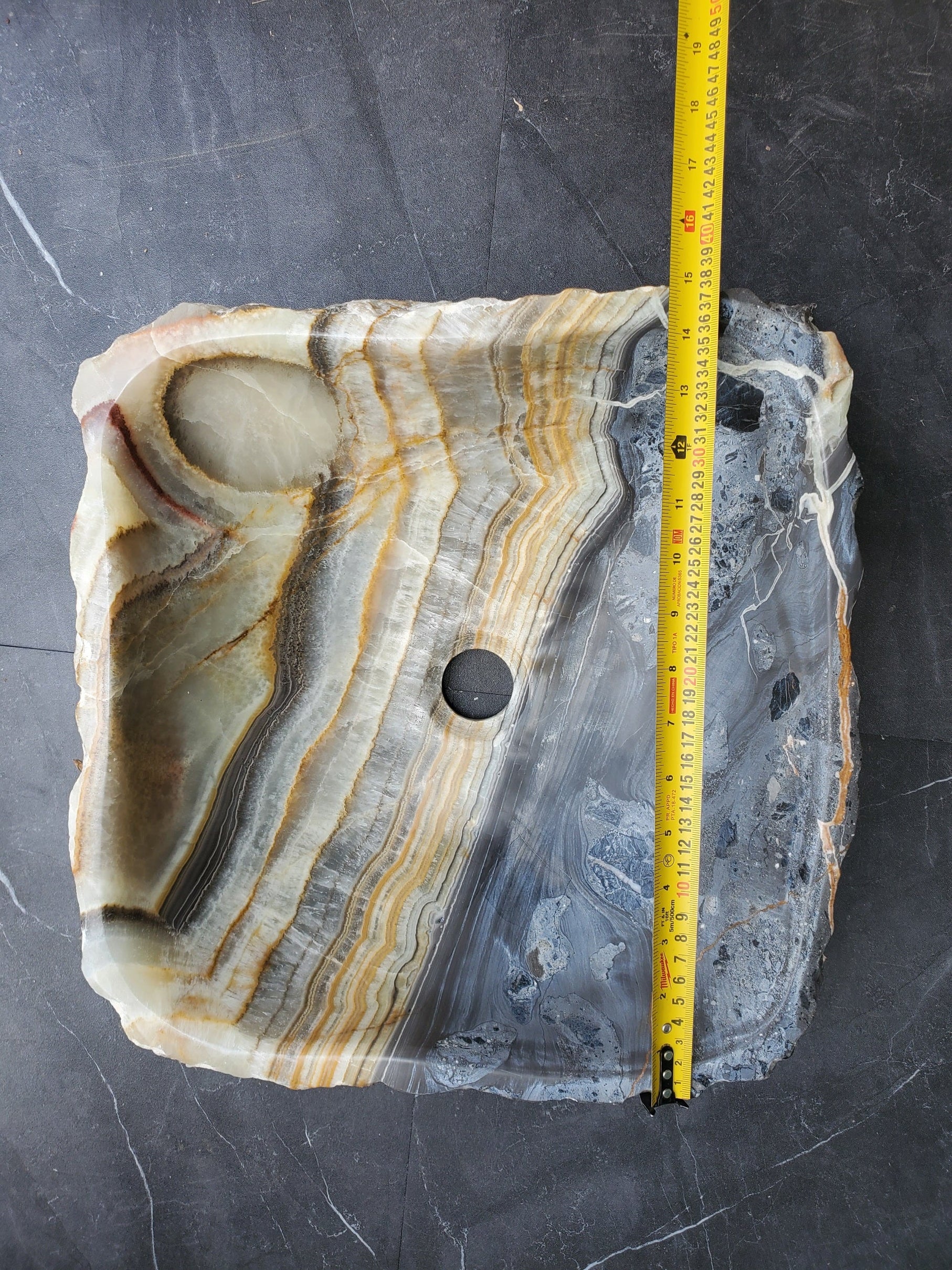 SET1060 Onyx Stone Vessel Bathroom Sink (Set of Two)