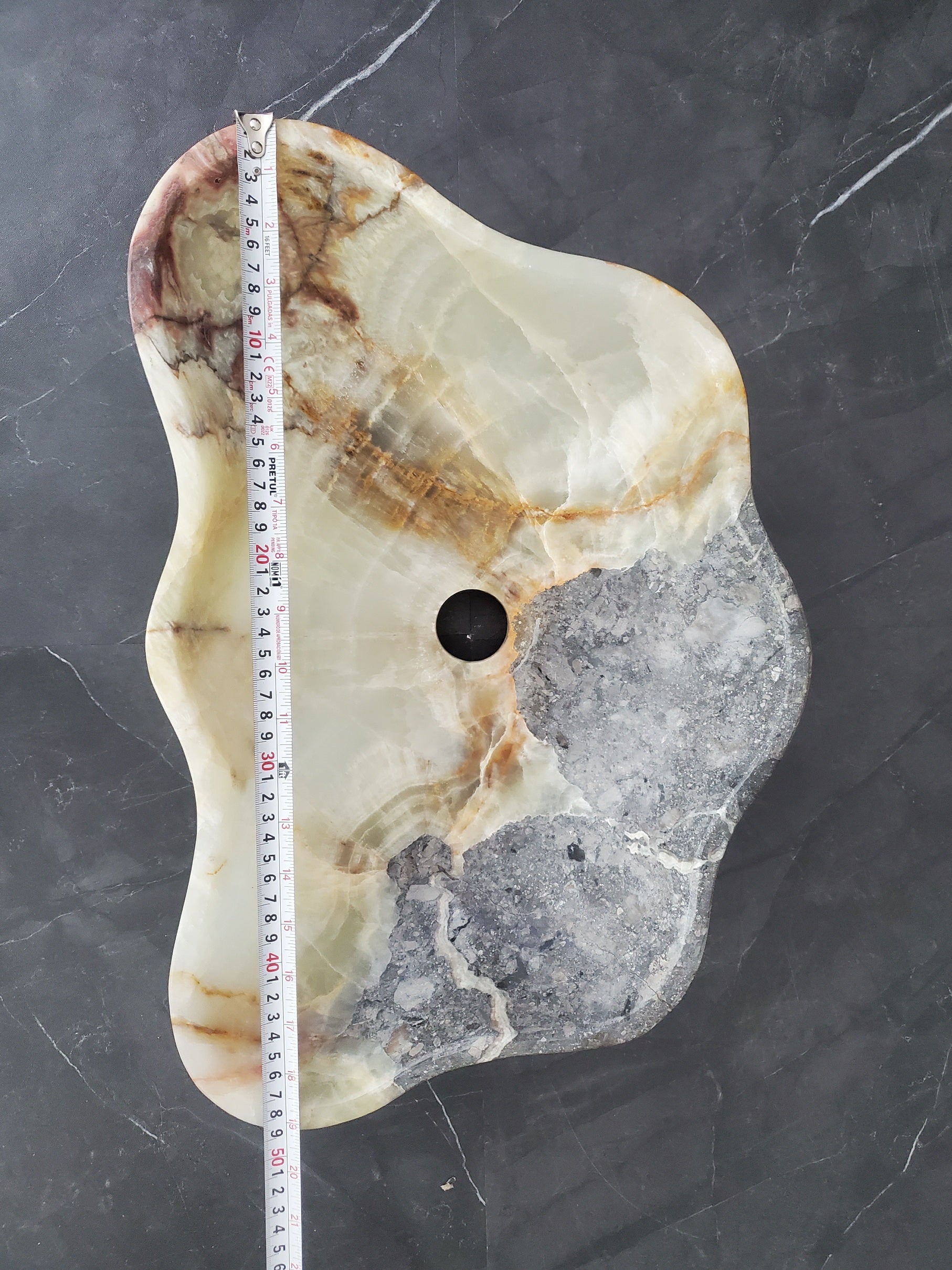 SET1038 Onyx Stone Vessel Bathroom Sink (Set of Two)