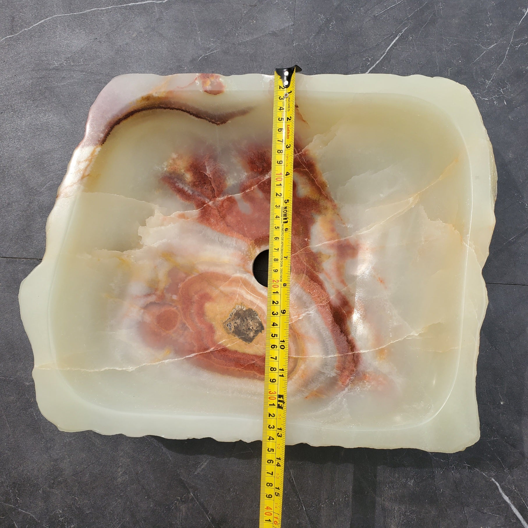 S31_20 Onyx Stone Vessel Bathroom Sink