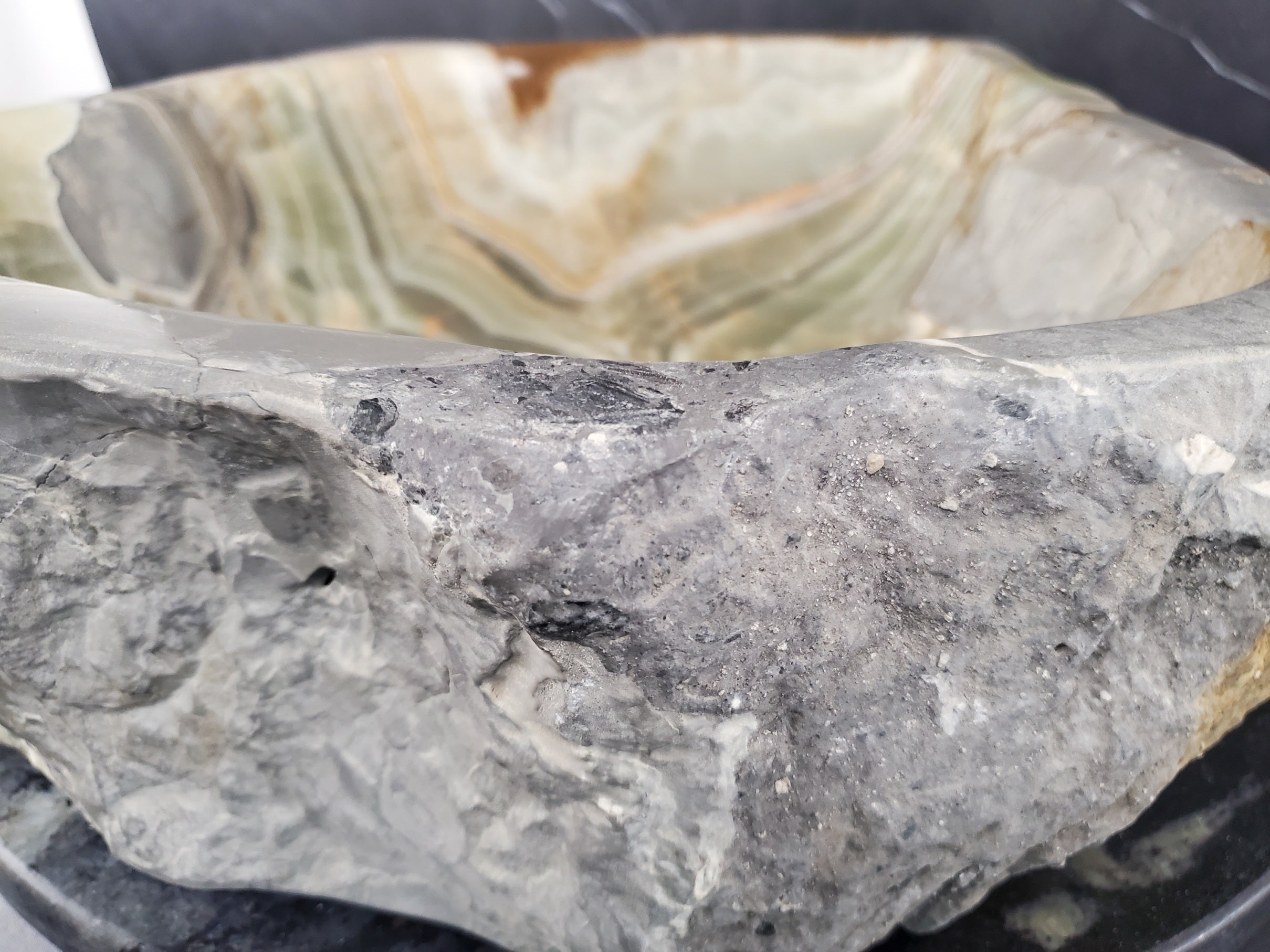 SET1029 Onyx Stone Vessel Bathroom Sink (Set of Two)