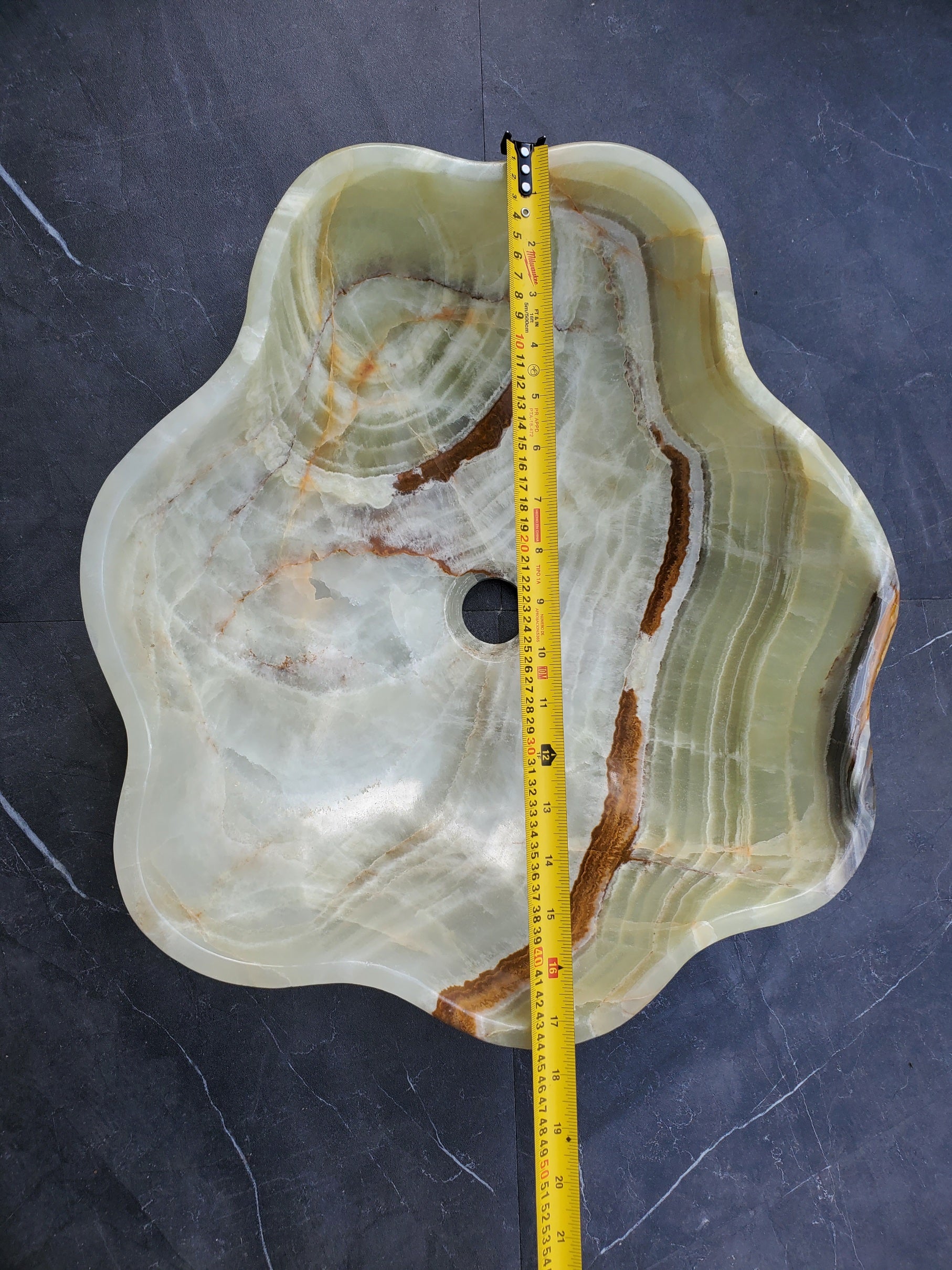 SET1058 Onyx Stone Vessel Bathroom Sink (Set of Two)